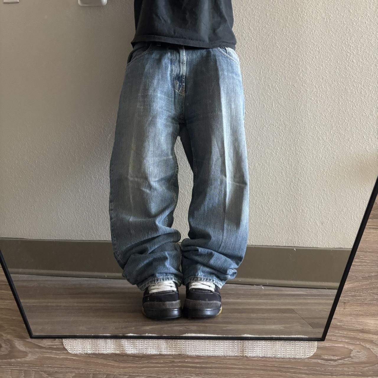 Vintage Crazy Vintage Y2K/2000s Grunge Medium Wash Skater Essential Denim Jeans! 34x30 Size US 34 / EU 50 - 1 Thumbnail