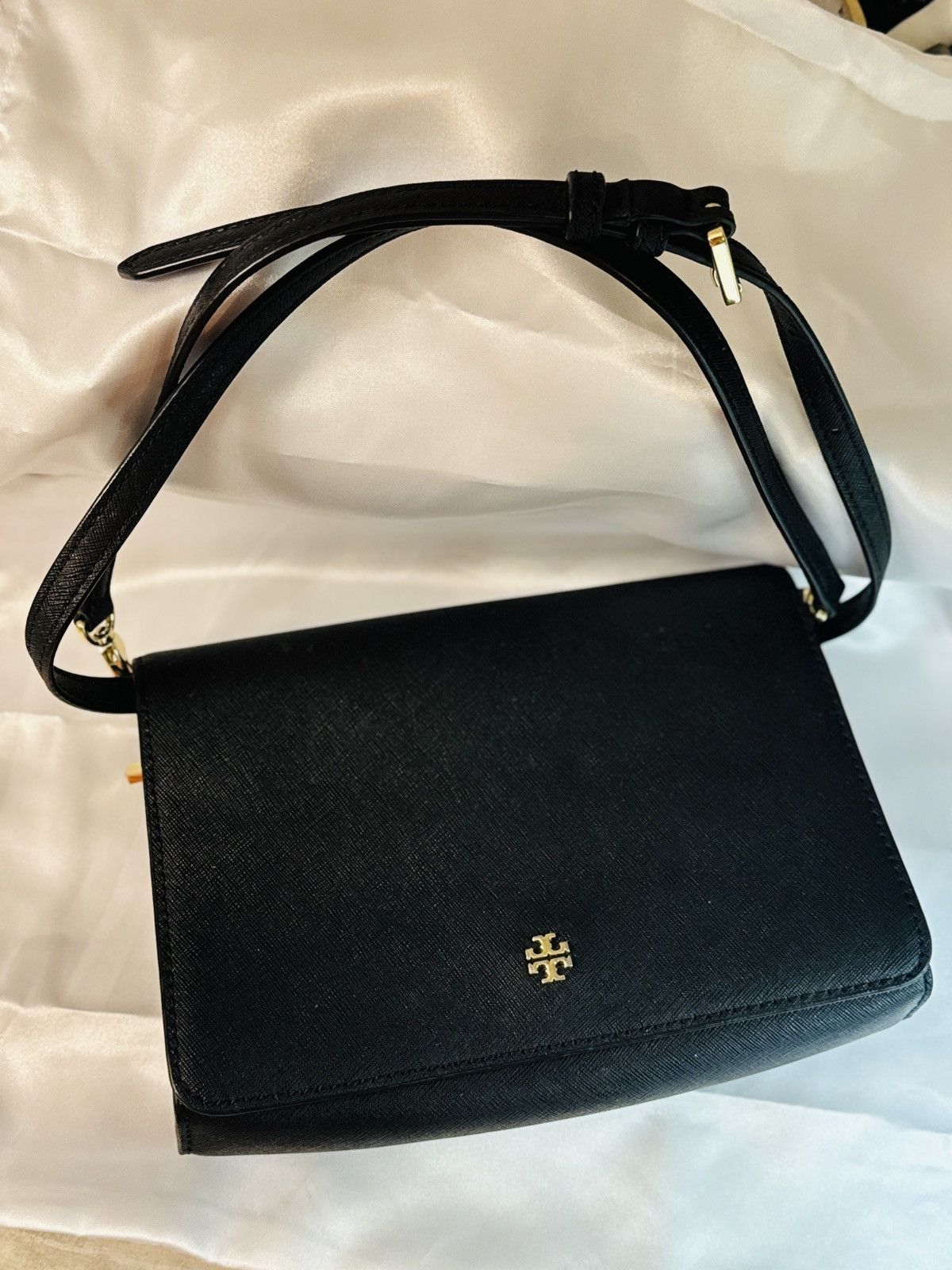 Tory Burch Tory Burch Saffiano Leather Crossbody Bag Size ONE SIZE - 1 Thumbnail