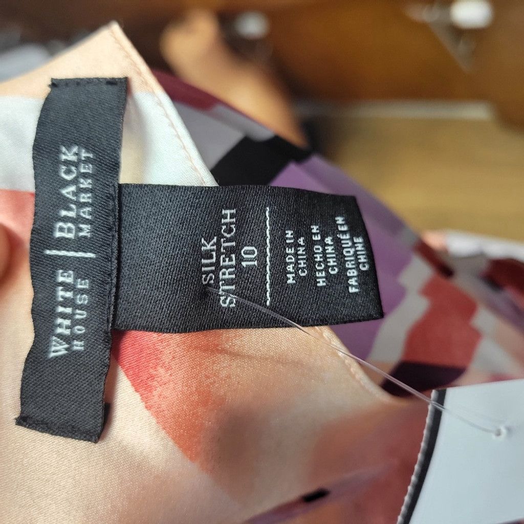White House Black Market White House Black Market Geometric Sleeveless Top Size 10 Size L / US 10 / IT 46 - 5 Thumbnail