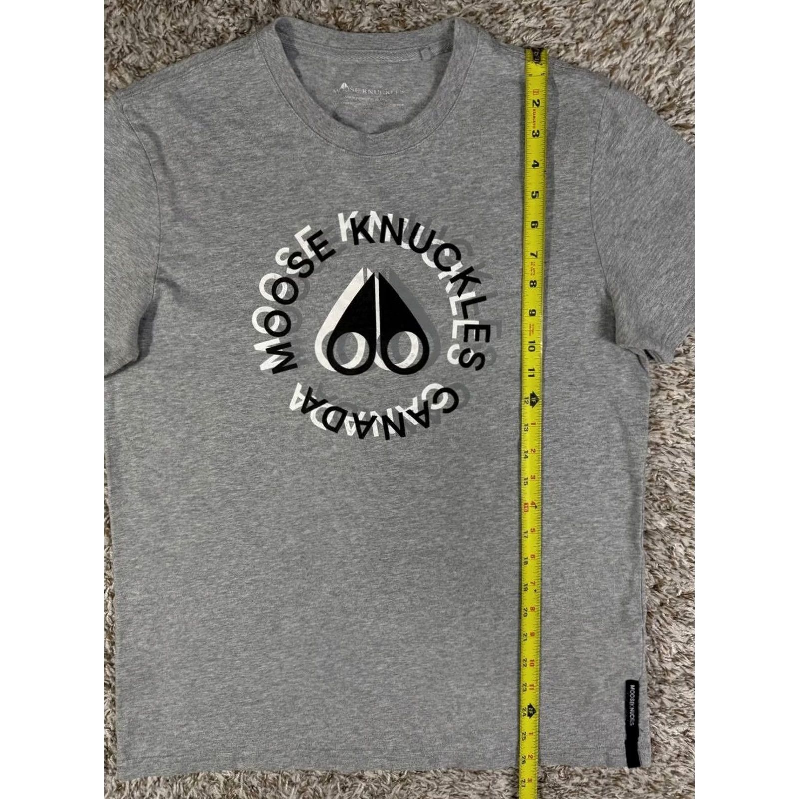Moose Knuckles Moose Knuckles Graphic Logo T-Shirt Men's Small Gray Short Sleeve Size US S / EU 44-46 / 1 - 5 Thumbnail