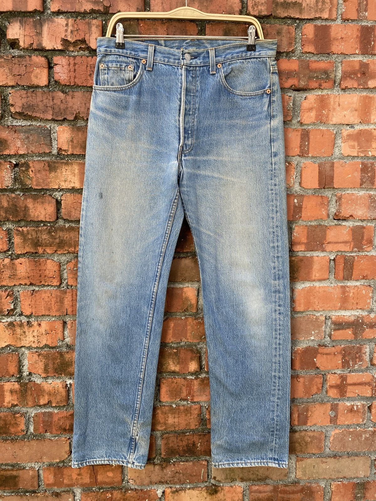 Levi's × Levi's Vintage Clothing × Vintage W34x31 vintage levi's 501 made in USA faded 90s Size US 34 / EU 50 - 1 Thumbnail
