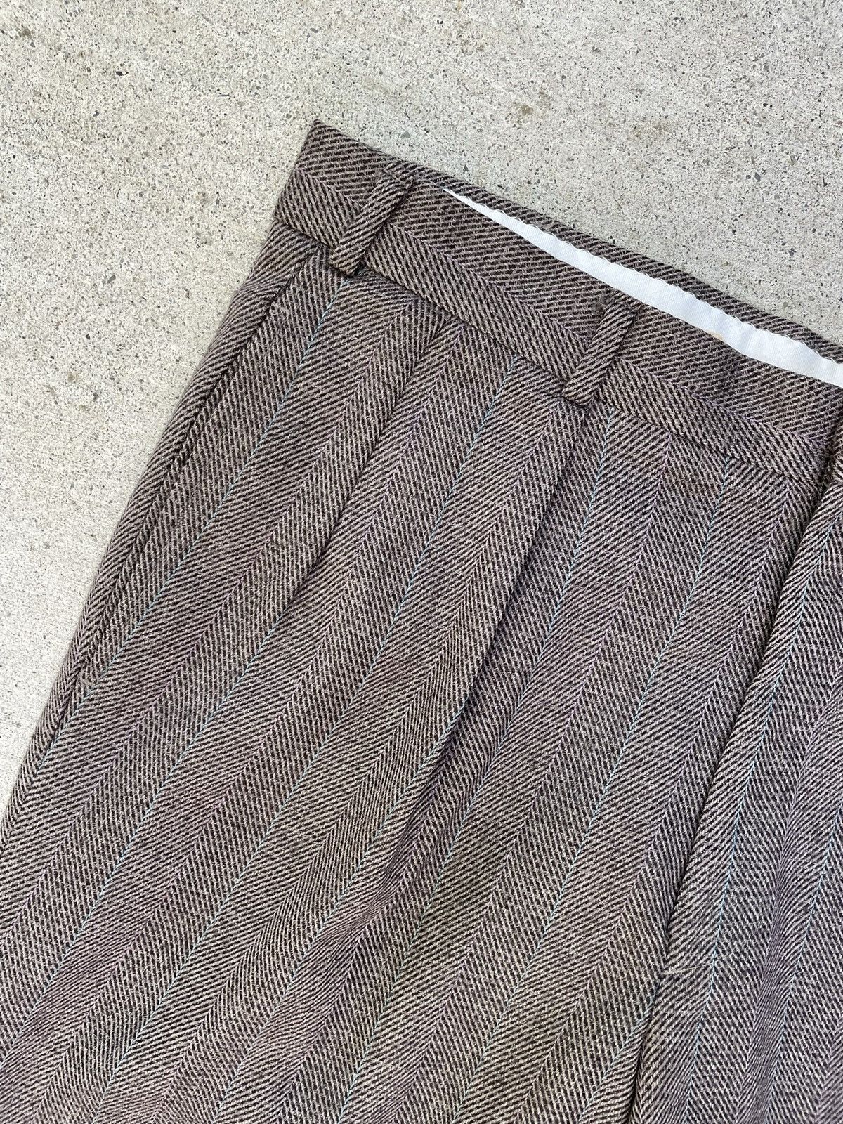 Nordstrom × Vintage Vintage Nordstrom Pleated Tweed Slacks Size US 36 / EU 52 - 2 Thumbnail