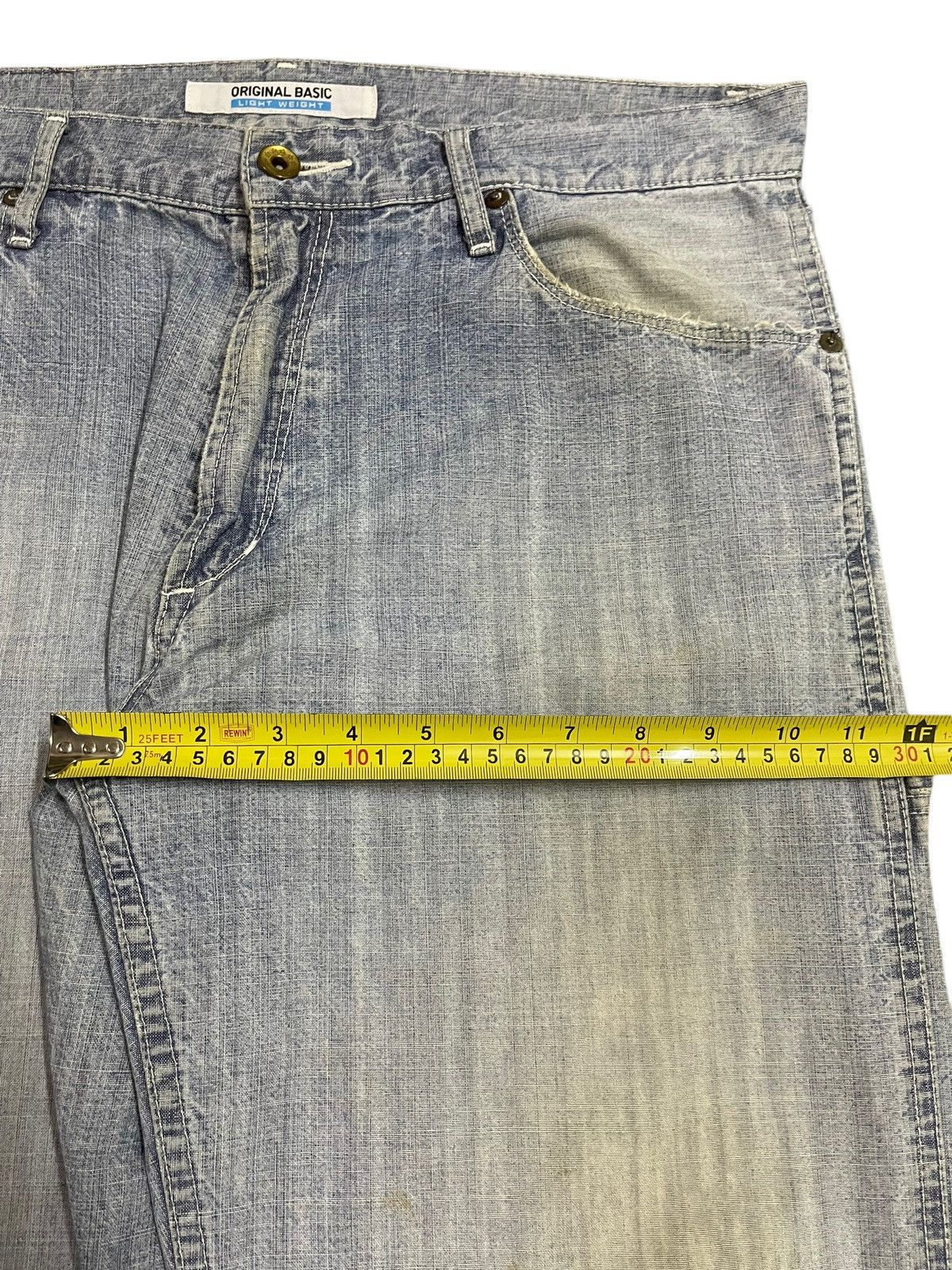 Uniqlo Vintage Japanese Uniqlo Blue Faded Wash Carpenter Jeans Size US 34 / EU 50 - 14 Thumbnail
