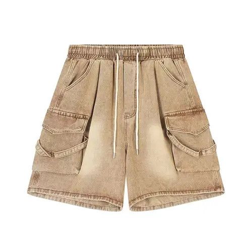 Japanese Brand Hamada x Junna High Street Niche Vintage Shorts Brown Size US 30 / EU 46 - 2 Thumbnail