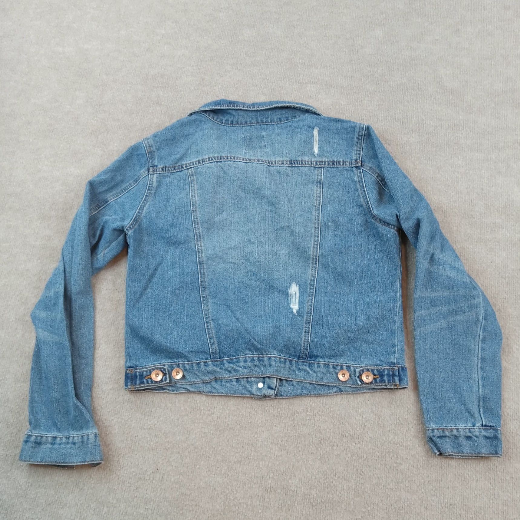 Vintage CI SONO Denim Jacket Womens XL Blue Casual Button Front Cropped Size XL / US 12-14 / IT 48-50 - 7 Thumbnail