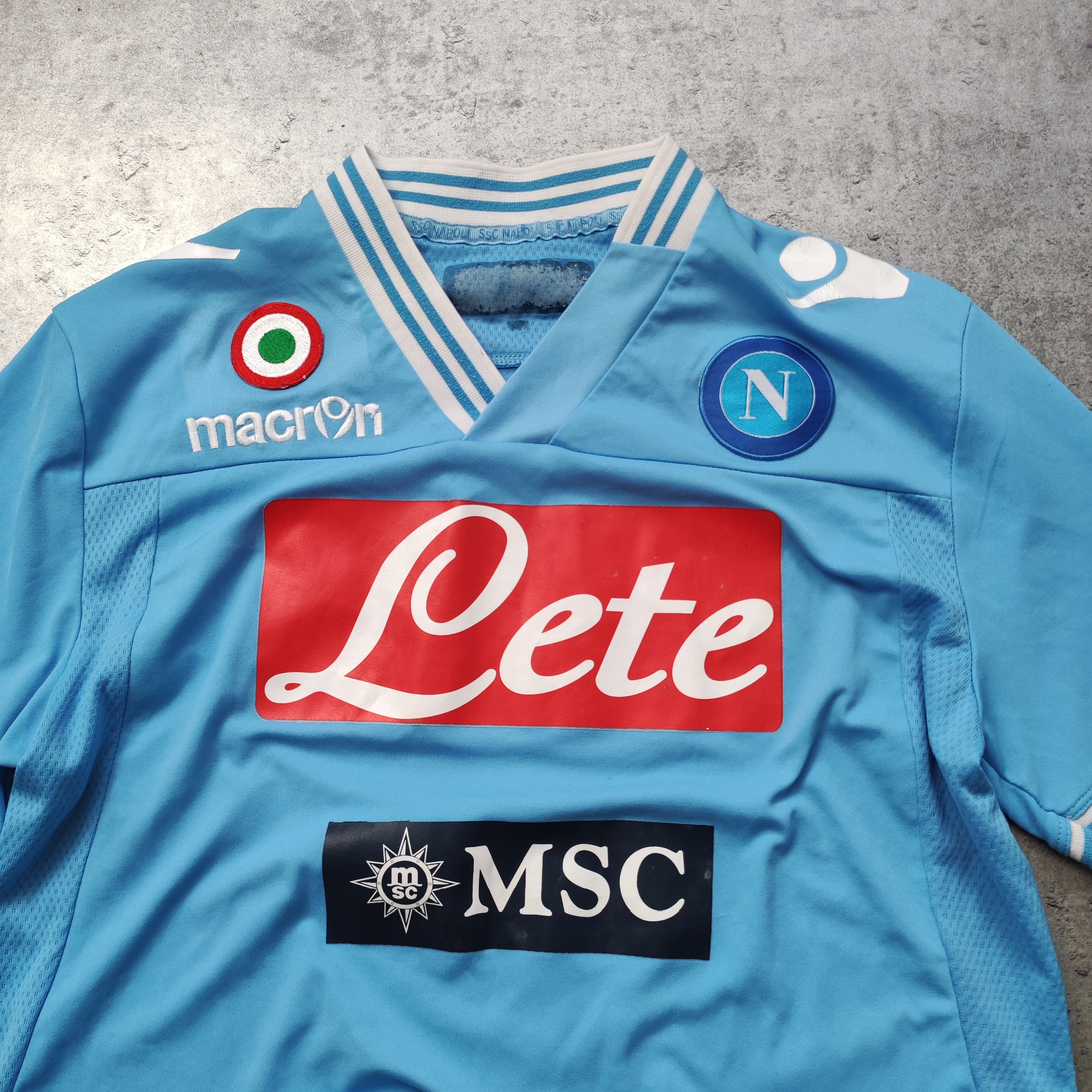 Vintage RARE 2011/12 Napoli FC #7 El Capitan Home Football Jersey Size US S / EU 44-46 / 1 - 4 Thumbnail
