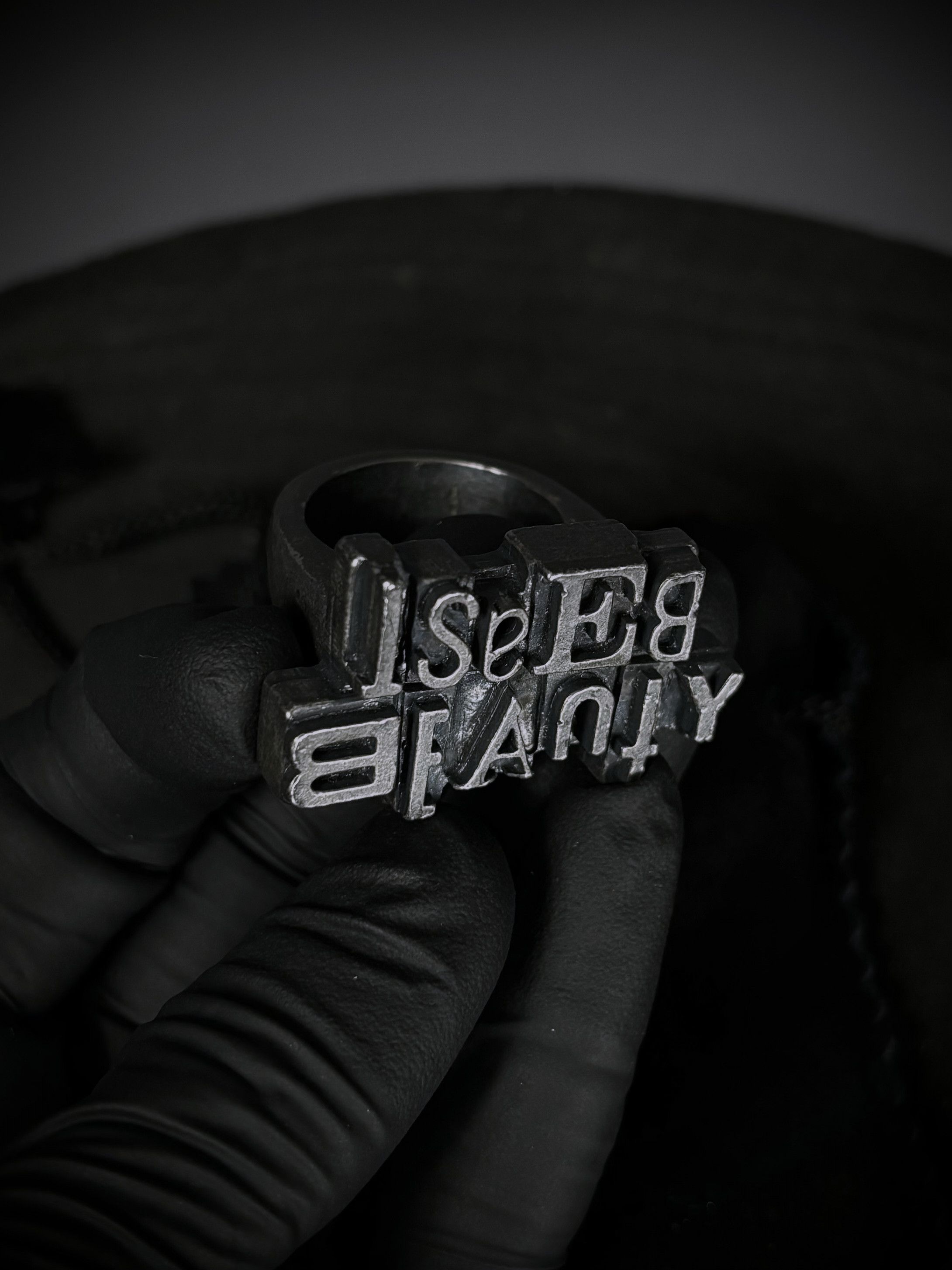 Beauty Beast Beauty:Beast Spellout Logo RIng Size ONE SIZE - 8 Thumbnail