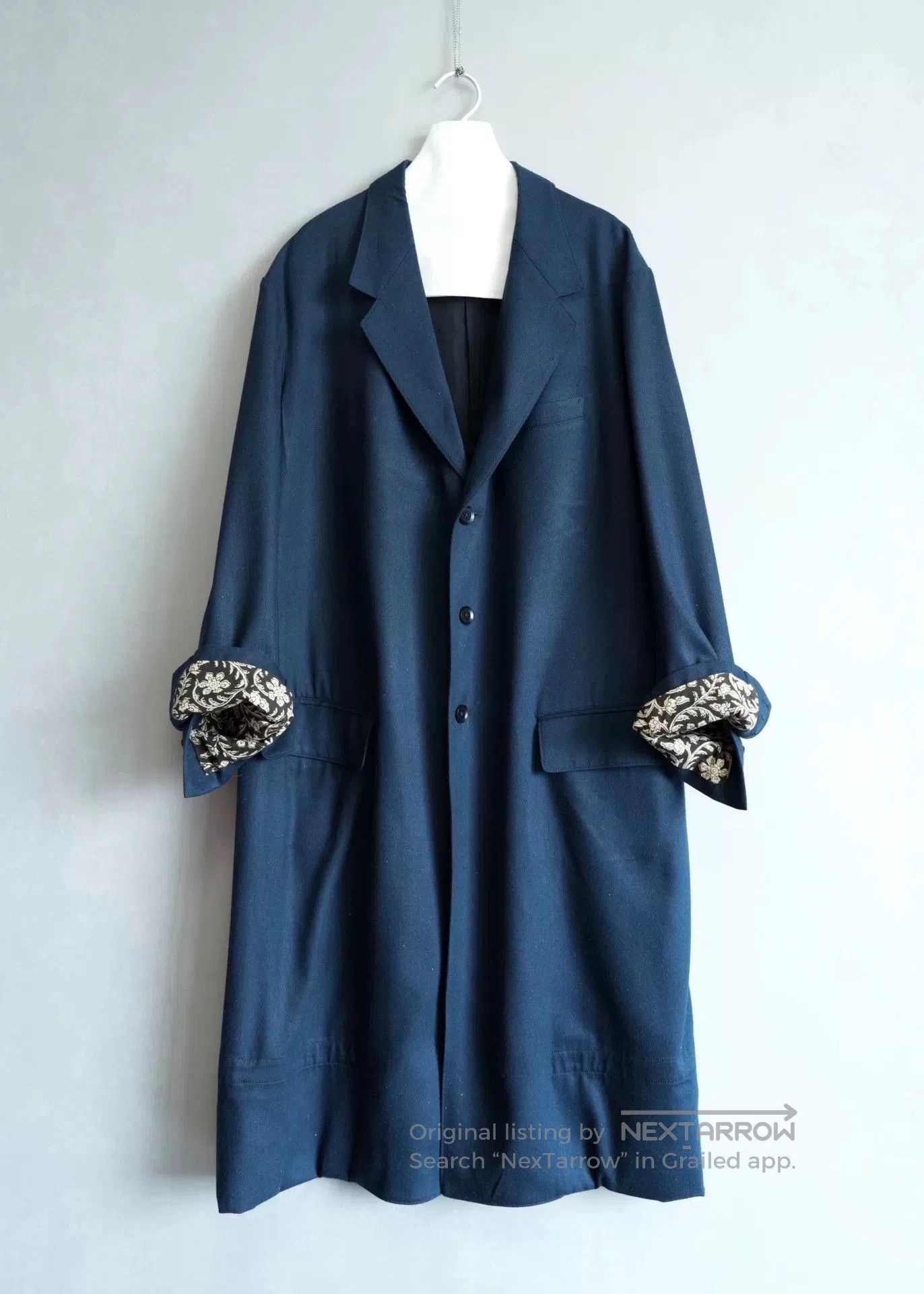 Yohji Yamamoto Yohji Yamamoto Silk Denim Coat. Size M / US 6-8 / IT 42-44 - 1 Thumbnail