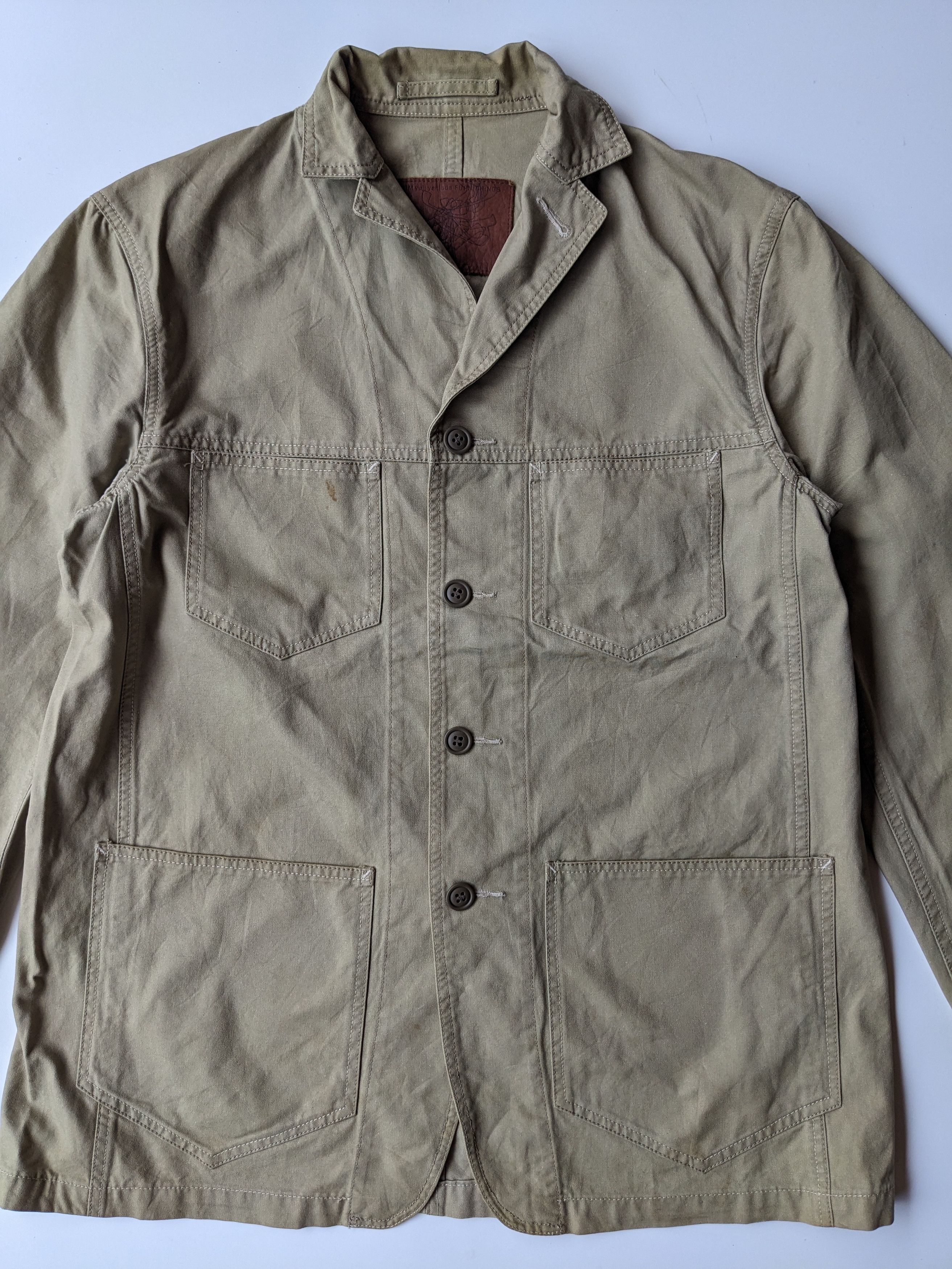Yuji Yamada Yuji Yamada chore jacket beige denim Size US M / EU 48-50 / 2 - 3 Thumbnail