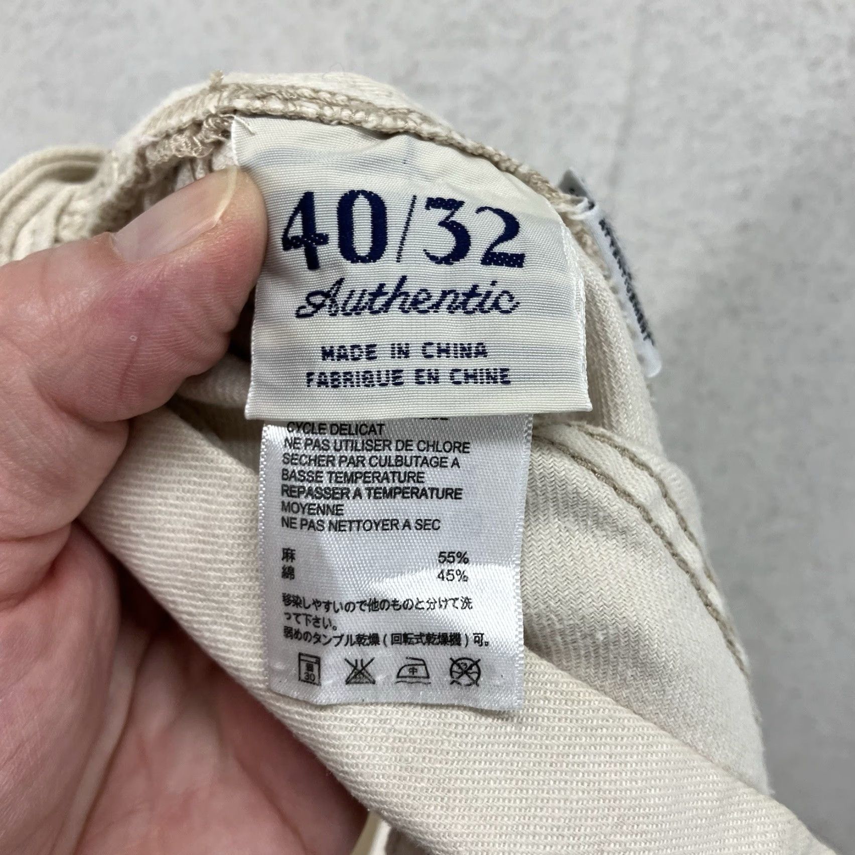 Tommy Bahama TOMMY BAHAMA Linen Blend Pants Casual Beachy Outdoor Khakis Regular 42x33 Light Beige Mens Size US 40 / EU 56 - 3 Thumbnail