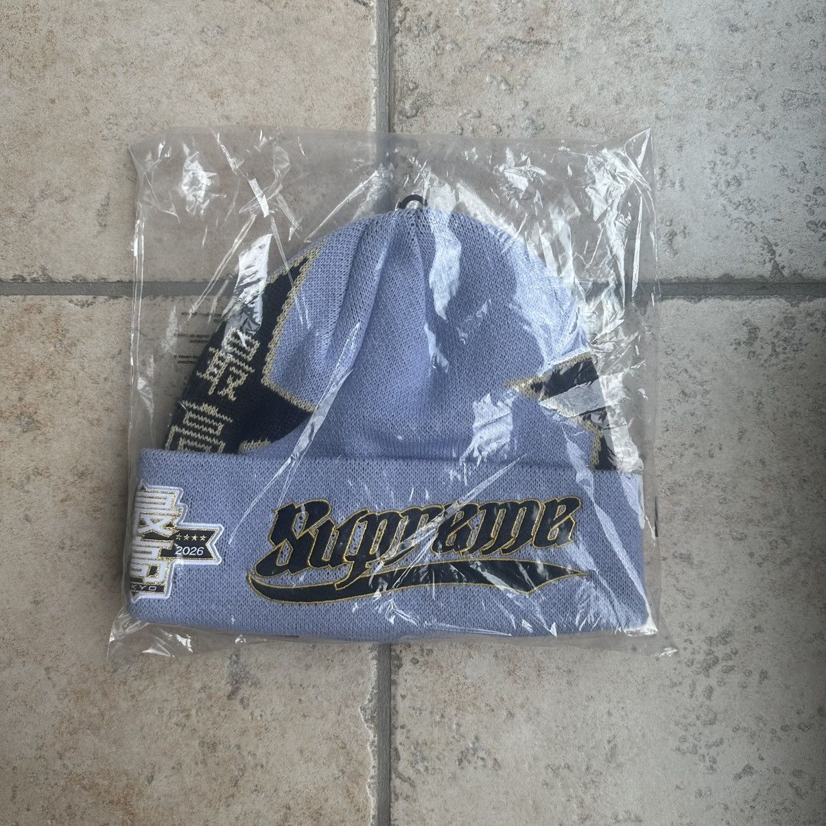 Supreme Supreme New Era Stars Beanie Lavender Size ONE SIZE - 1 Thumbnail