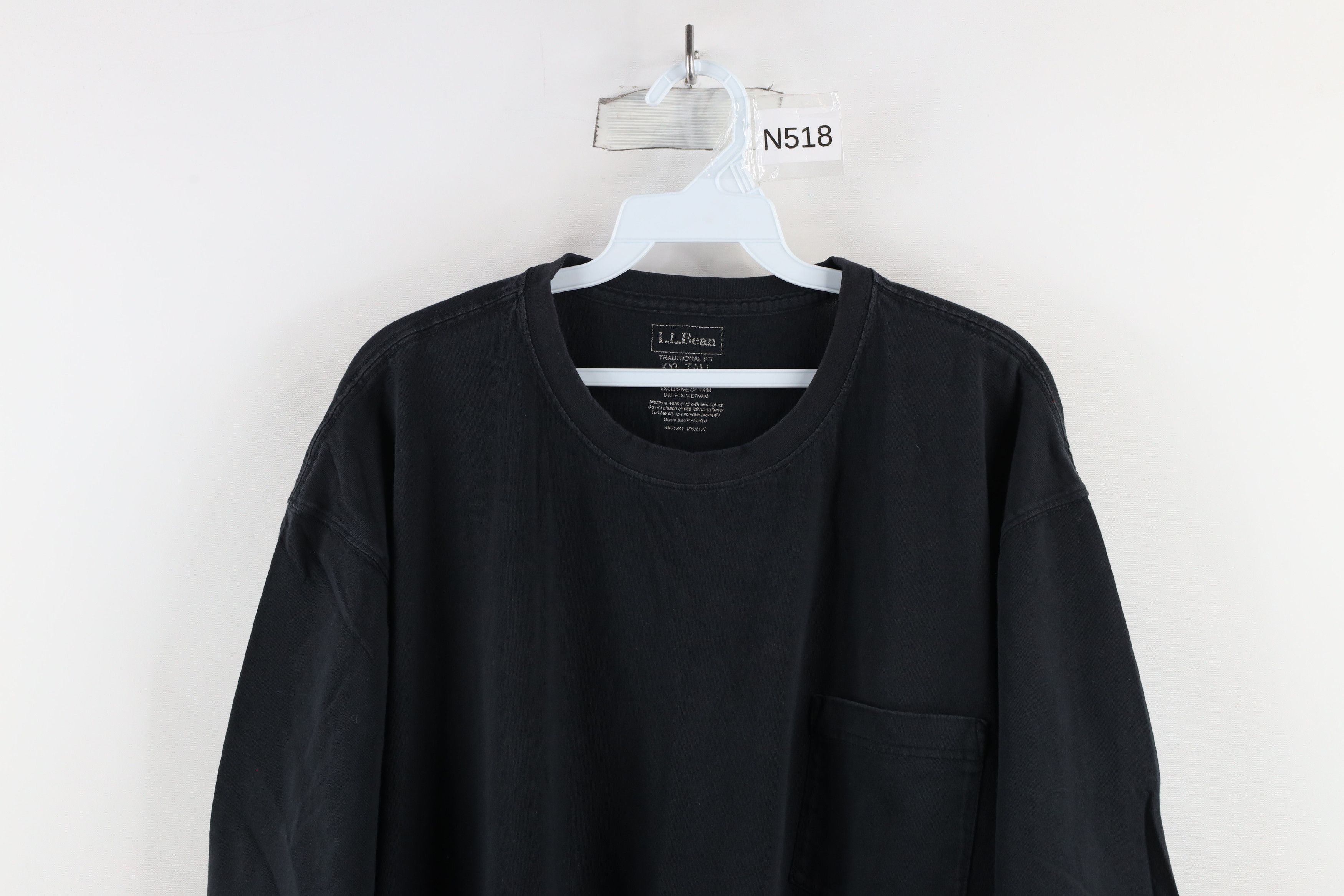 L.L. Bean × Vintage Vintage LL Bean Short Sleeve Pocket T-Shirt Black Cotton Size US XXL / EU 58 / 5 - 2 Thumbnail