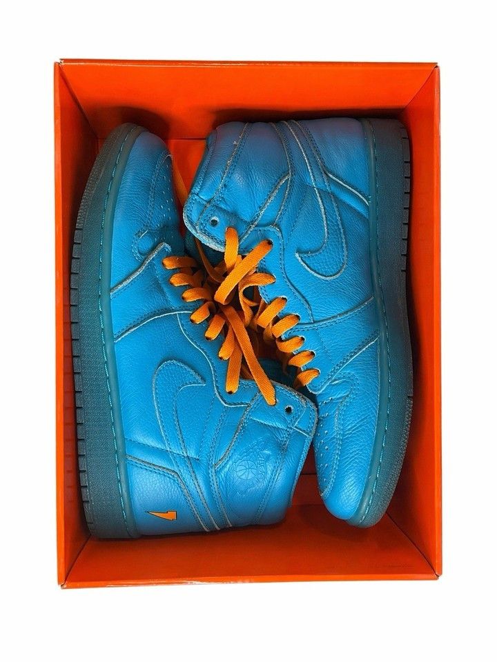 Jordan Brand Air Jordan 1 Retro High OG Gatorade Cool Blue SZ 9.5 Size US 9.5 / EU 42-43 - 2 Thumbnail