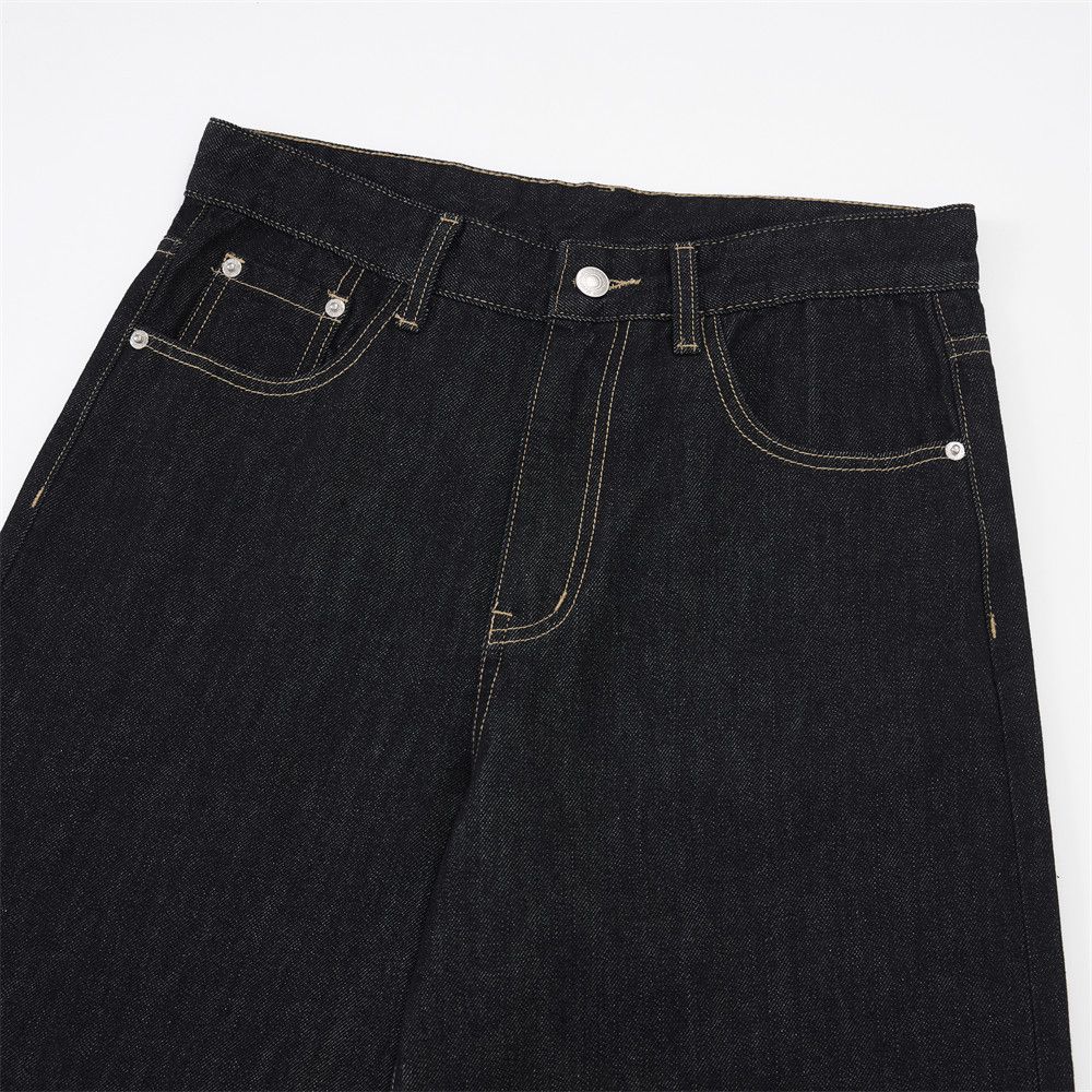 Jean Men's loose versatile casual loose wide-leg jeans Size US 32 / EU 48 - 3 Thumbnail