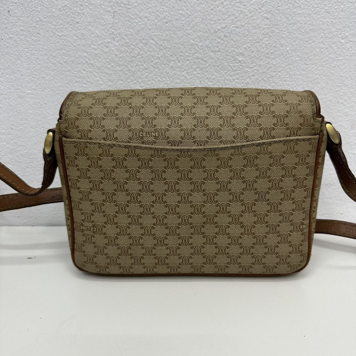 Celine AUTHENTIC CELINE MACADAM SHOULDER CROSSBODY BAG Size ONE SIZE - 7 Thumbnail