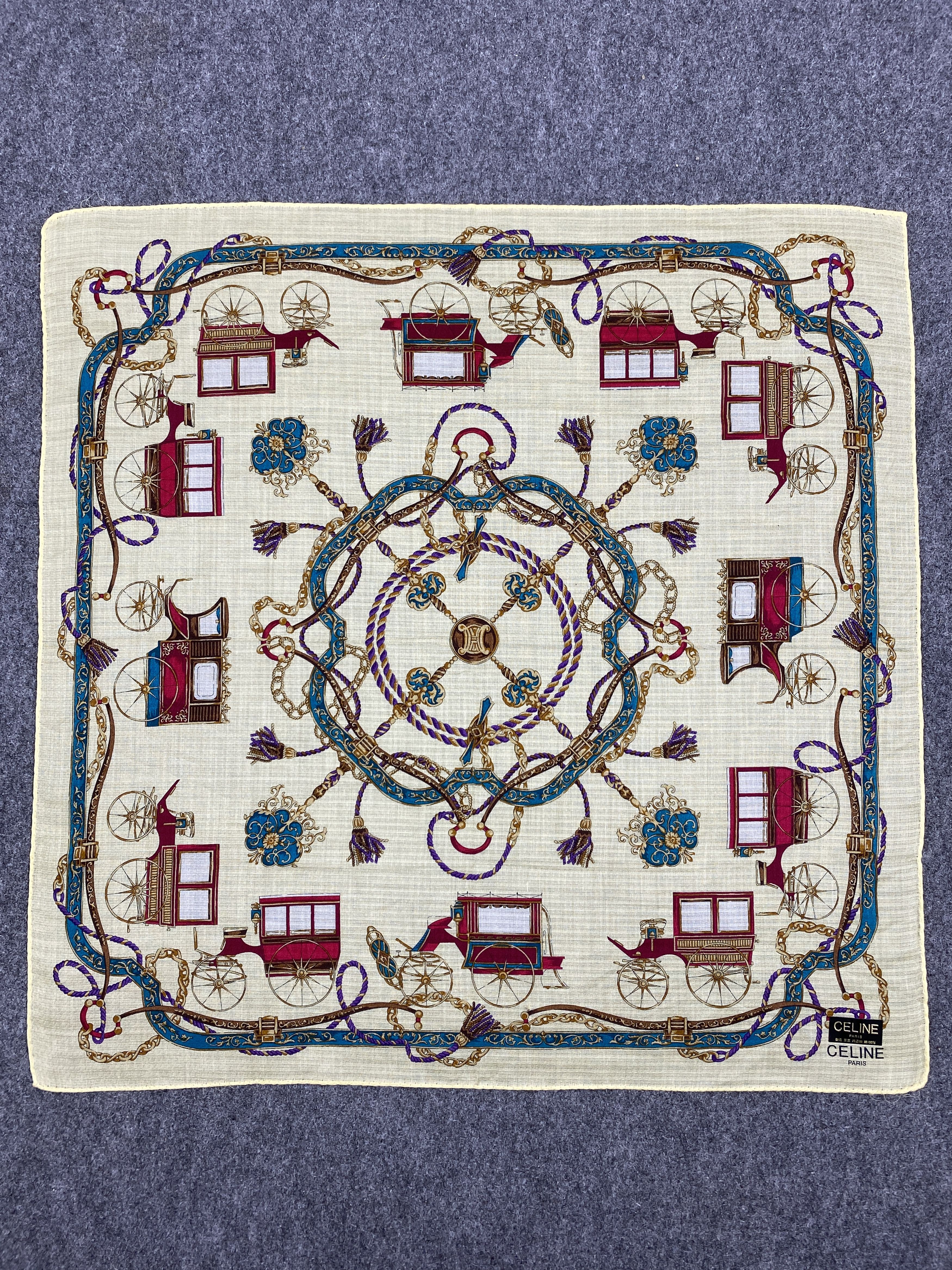 Celine Celine Handkerchief / Neckerchief / Headscarf HKC0397 Size ONE SIZE - 4 Thumbnail