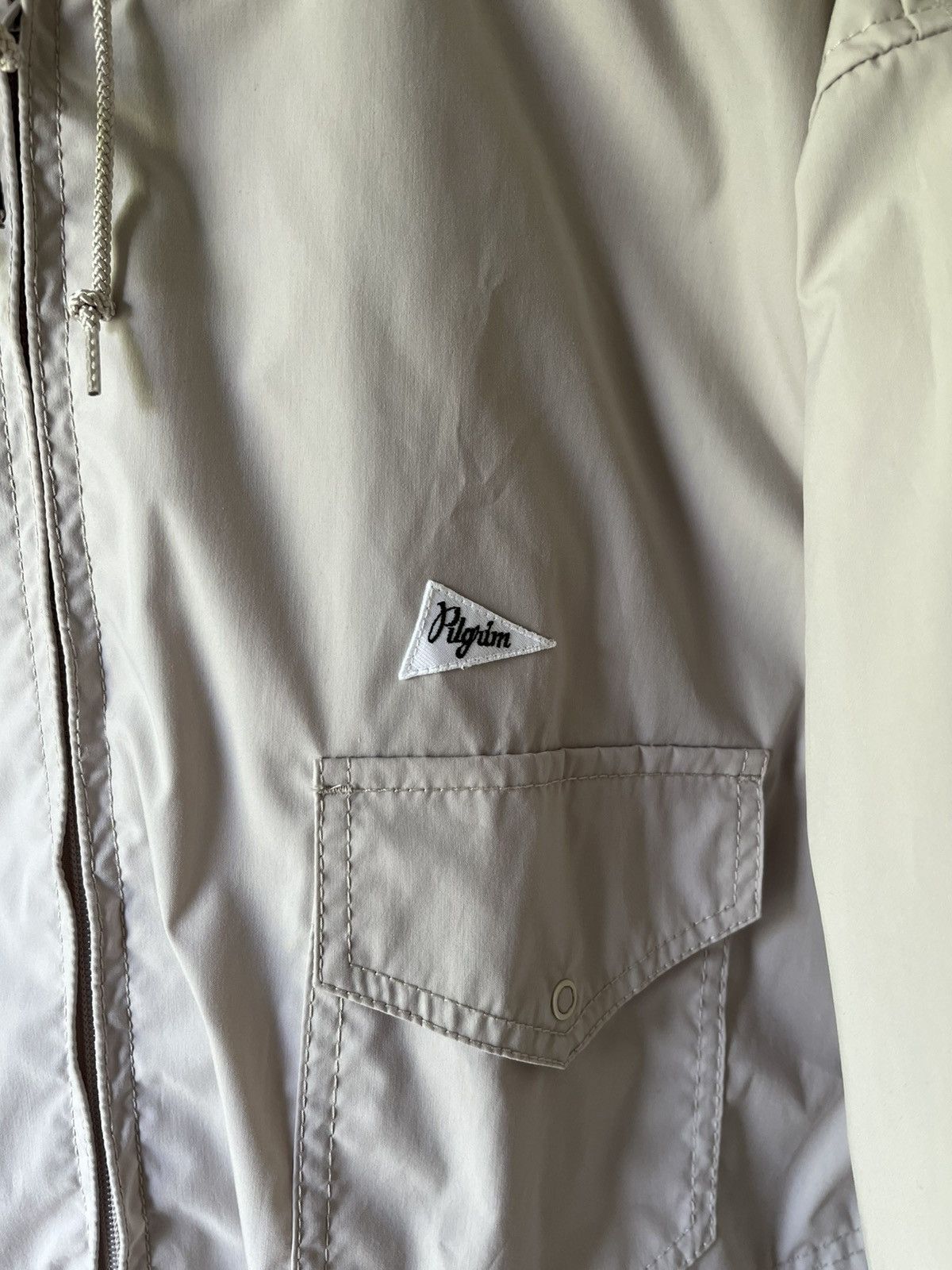 Pilgrim Surf + Supply Russel Zip Rain Parka - Cloud Size US L / EU 52-54 / 3 - 2 Thumbnail