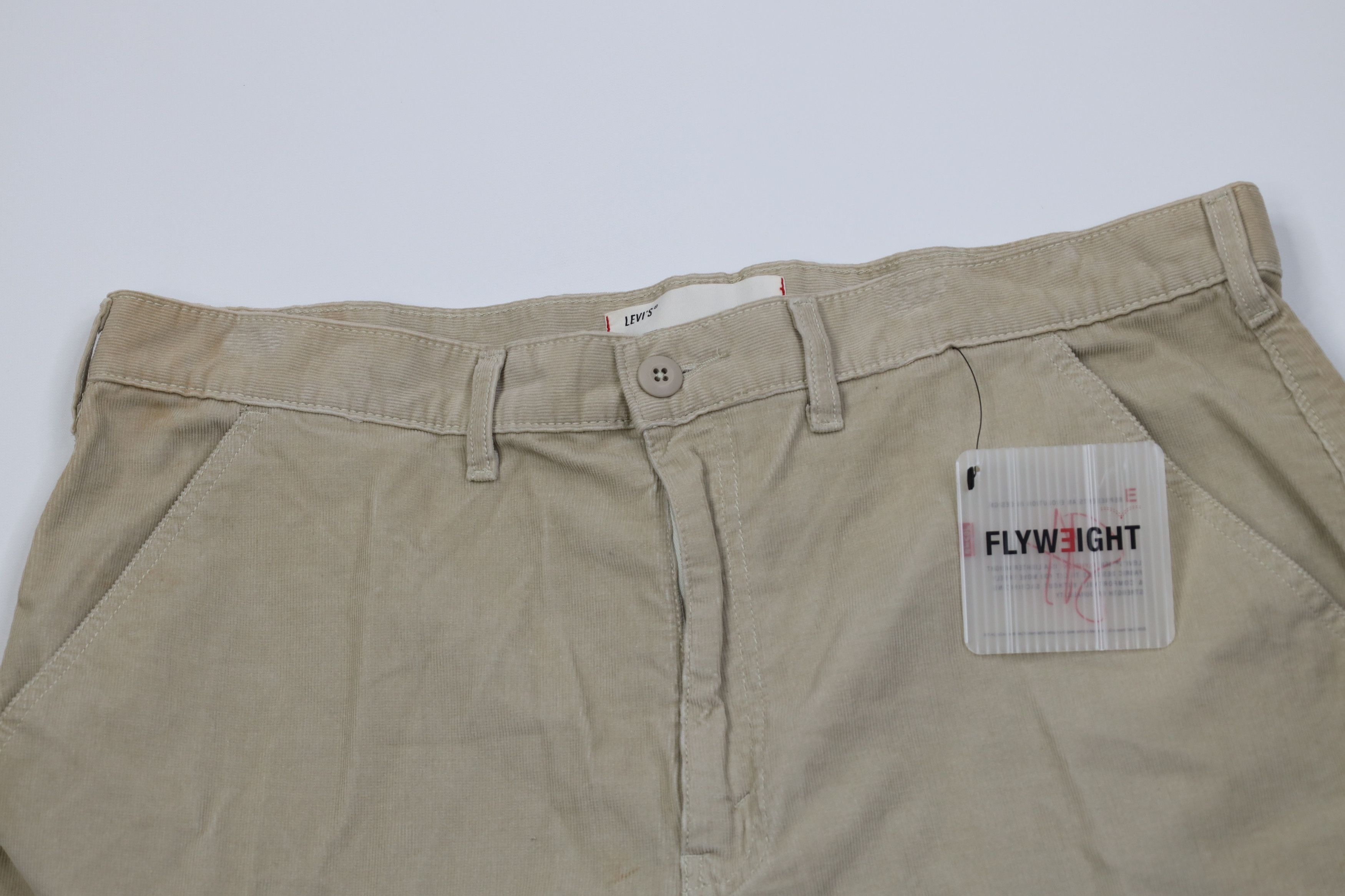 Levi's Deadstock Vintage Y2K Levis Baggy Fit Corduroy Cargo Shorts Size US 40 / EU 56 - 2 Thumbnail