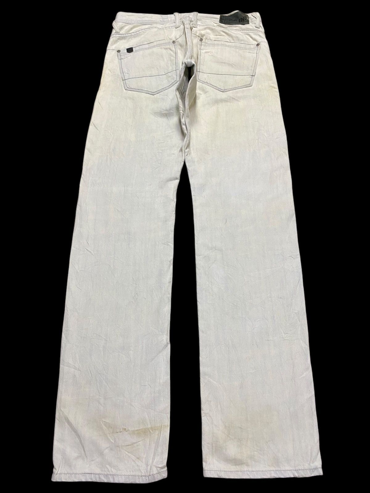 Rhude × Zara Vintage Zara Faded Wash Distressed Loose Jeans Size US 34 / EU 50 - 2 Thumbnail