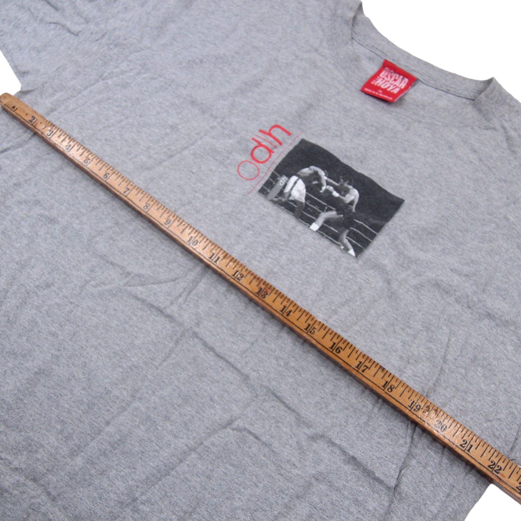 Vintage VINTAGE Oscar De La Hoya Mens XL Graphic T Shirt Gray Size US XL / EU 56 / 4 - 4 Thumbnail