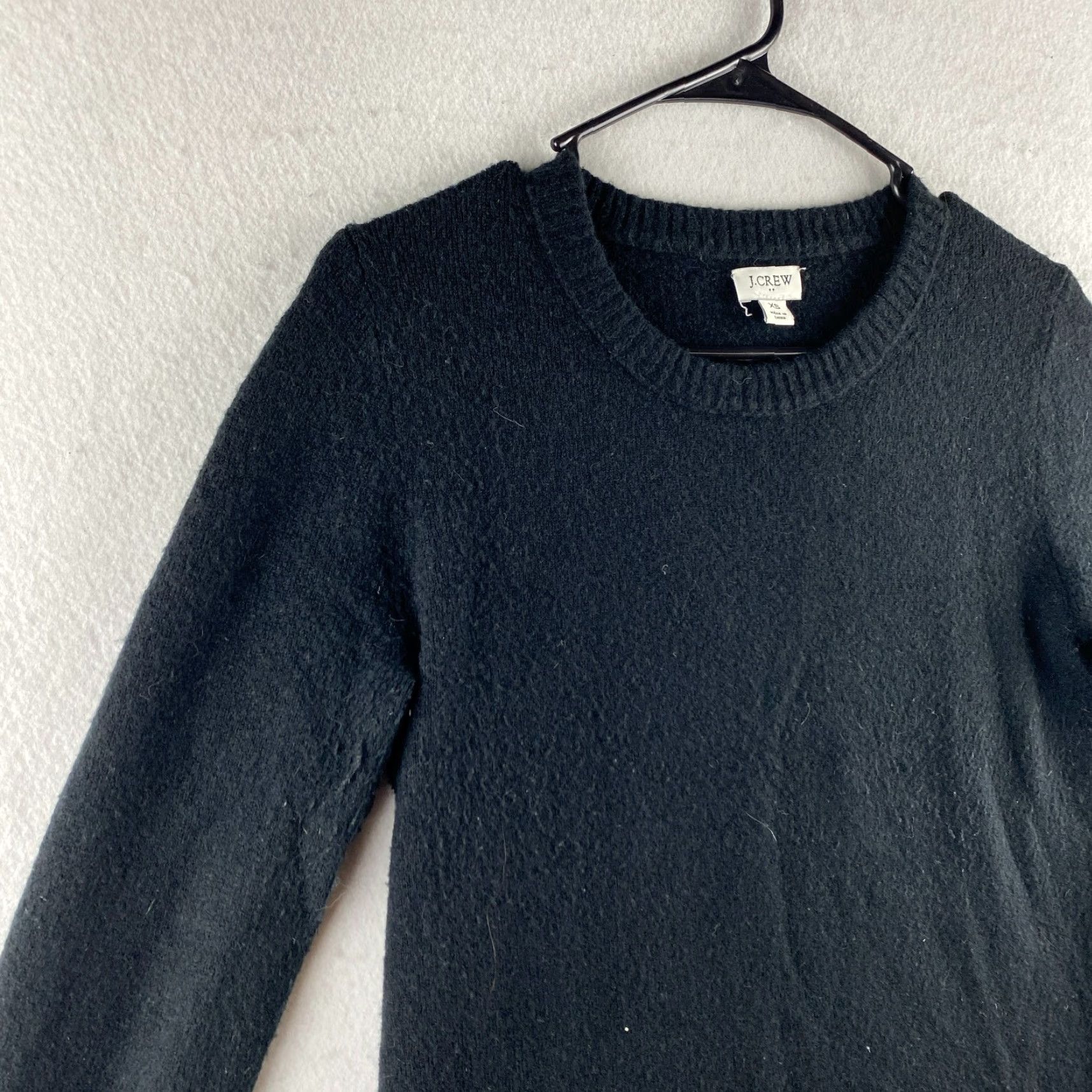 J.Crew J. Crew Sweater Womens XS Black Wool Blend Pullover Round Neck Long Sleeve Comfy Size XS / US 0-2 / IT 36-38 - 4 Thumbnail