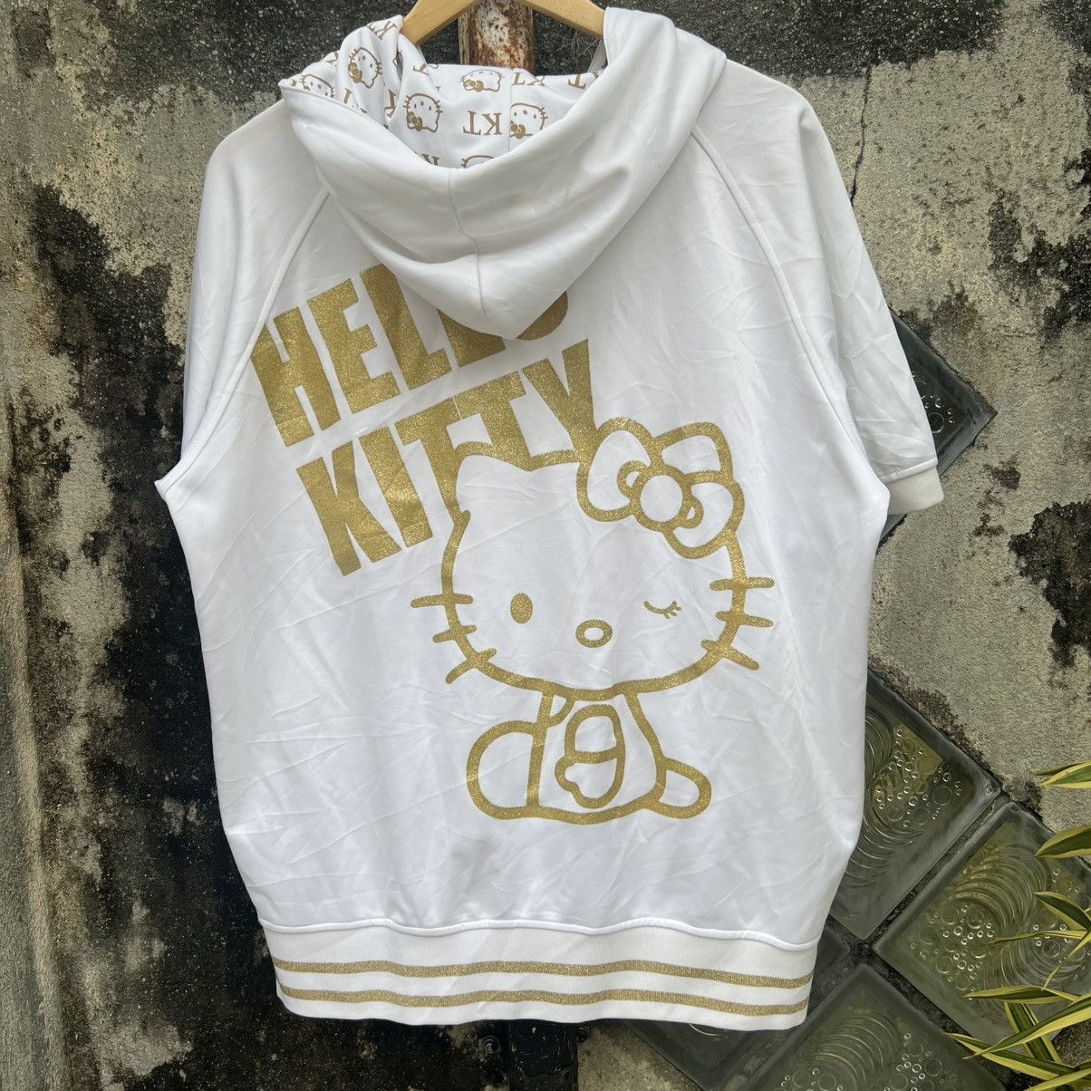 Anime × Japanese Brand × Vintage “HELLOKITTY” SHORT SLEEVE BACKHIT HOODIE Size US XXL / EU 58 / 5 - 1 Thumbnail