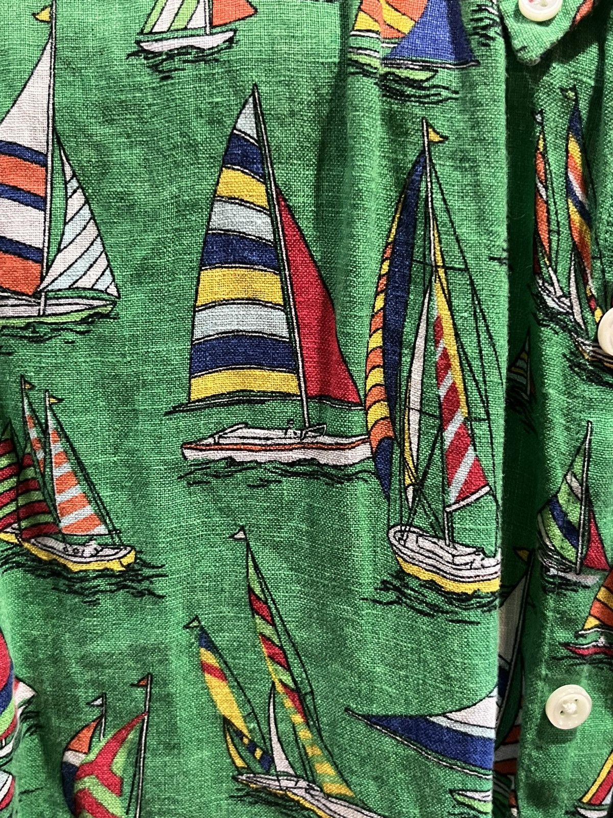 Polo Ralph Lauren Linen blend sailor shirt Size US L / EU 52-54 / 3 - 4 Thumbnail