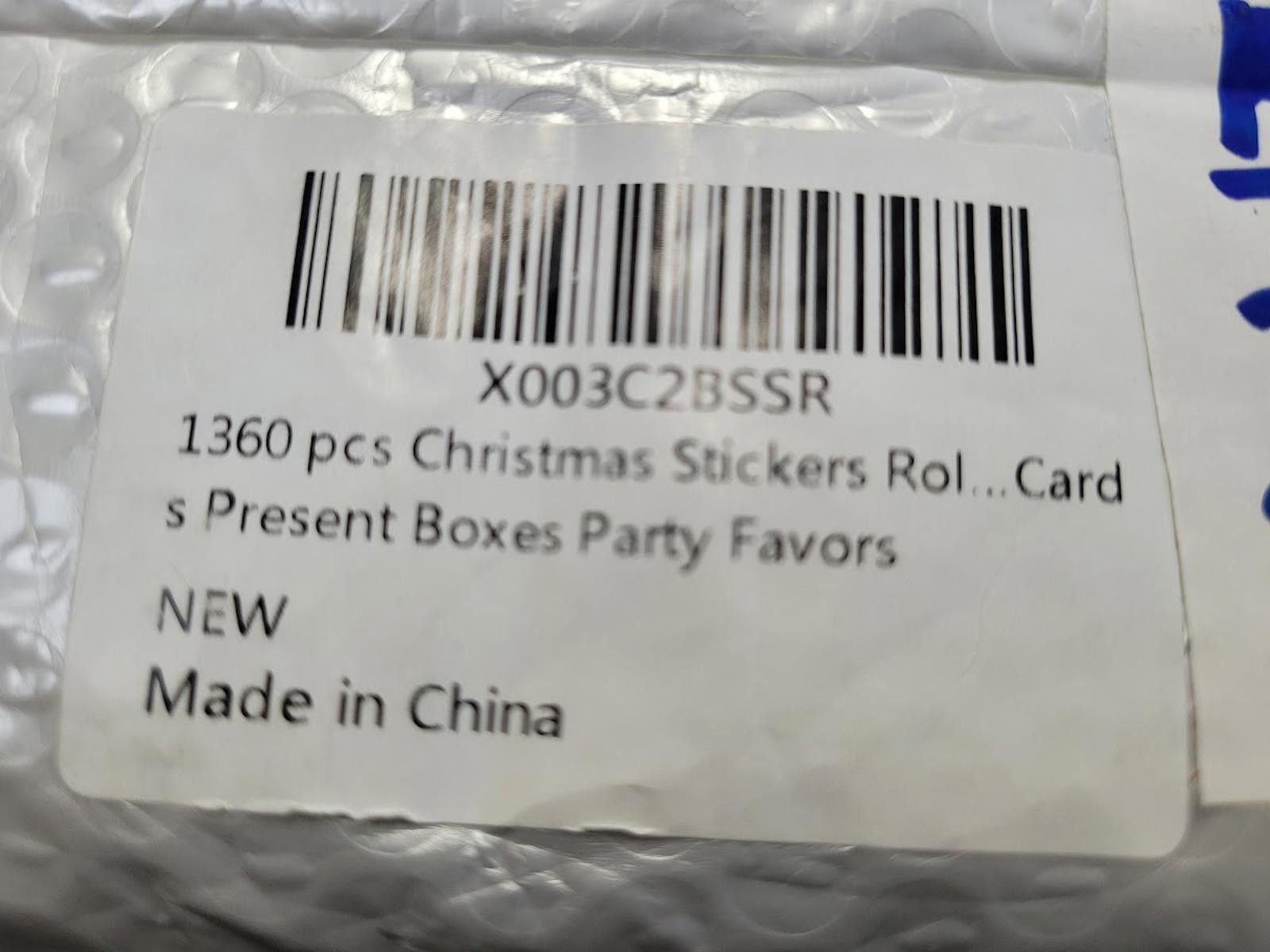 Genetic Manipulation Shinichiro Kuriya Festive Christmas Sticker Roll Set - 1360 Pieces for Holiday Size ONE SIZE - 4 Thumbnail