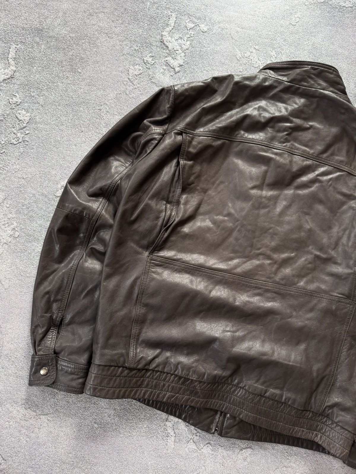 Vintage Leather S aviator bomber pilot jacket coat brown Size US S / EU 44-46 / 1 - 16 Thumbnail