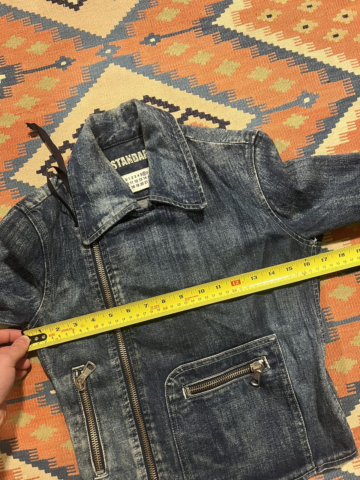 Maison Margiela Denim biker jacket cropped Size XS / US 0-2 / IT 36-38 - 7 Thumbnail