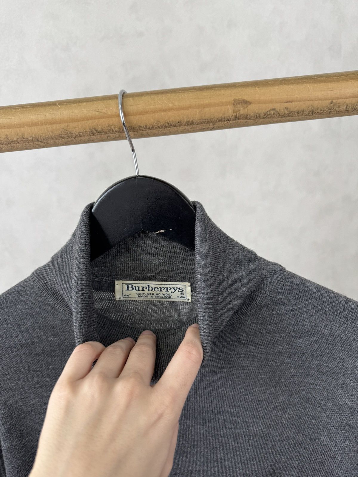 Burberry Burberrys vintage roll neck sweater made in England Size US L / EU 52-54 / 3 - 7 Thumbnail