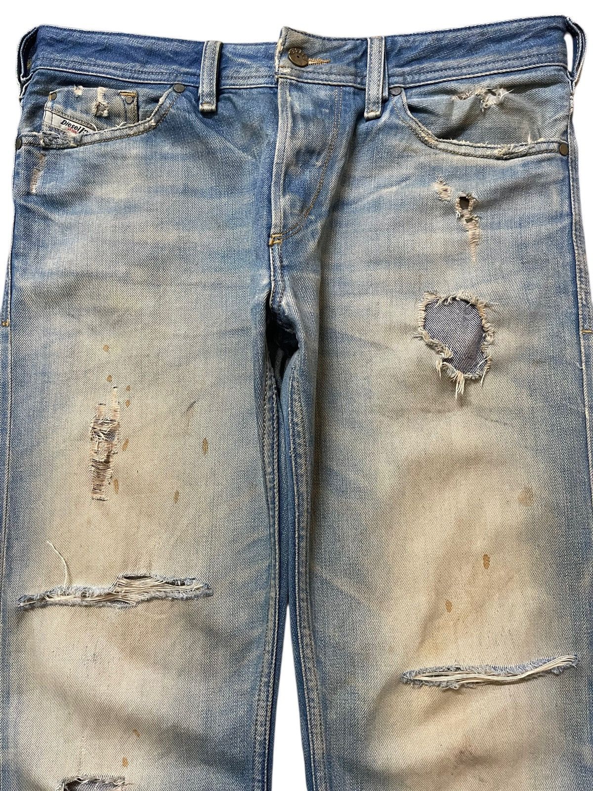 Diesel Vintage Diesel Industry Mud Wash Distressed Style Jeans Size US 33 - 3 Thumbnail