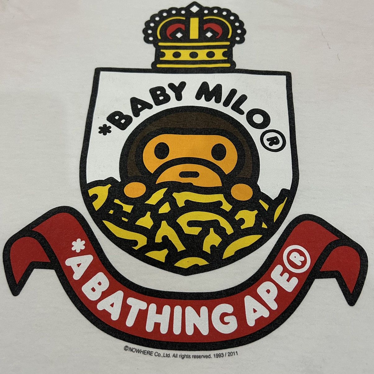 Bape Baby Milo Crown Tee Size US M / EU 48-50 / 2 - 2 Thumbnail