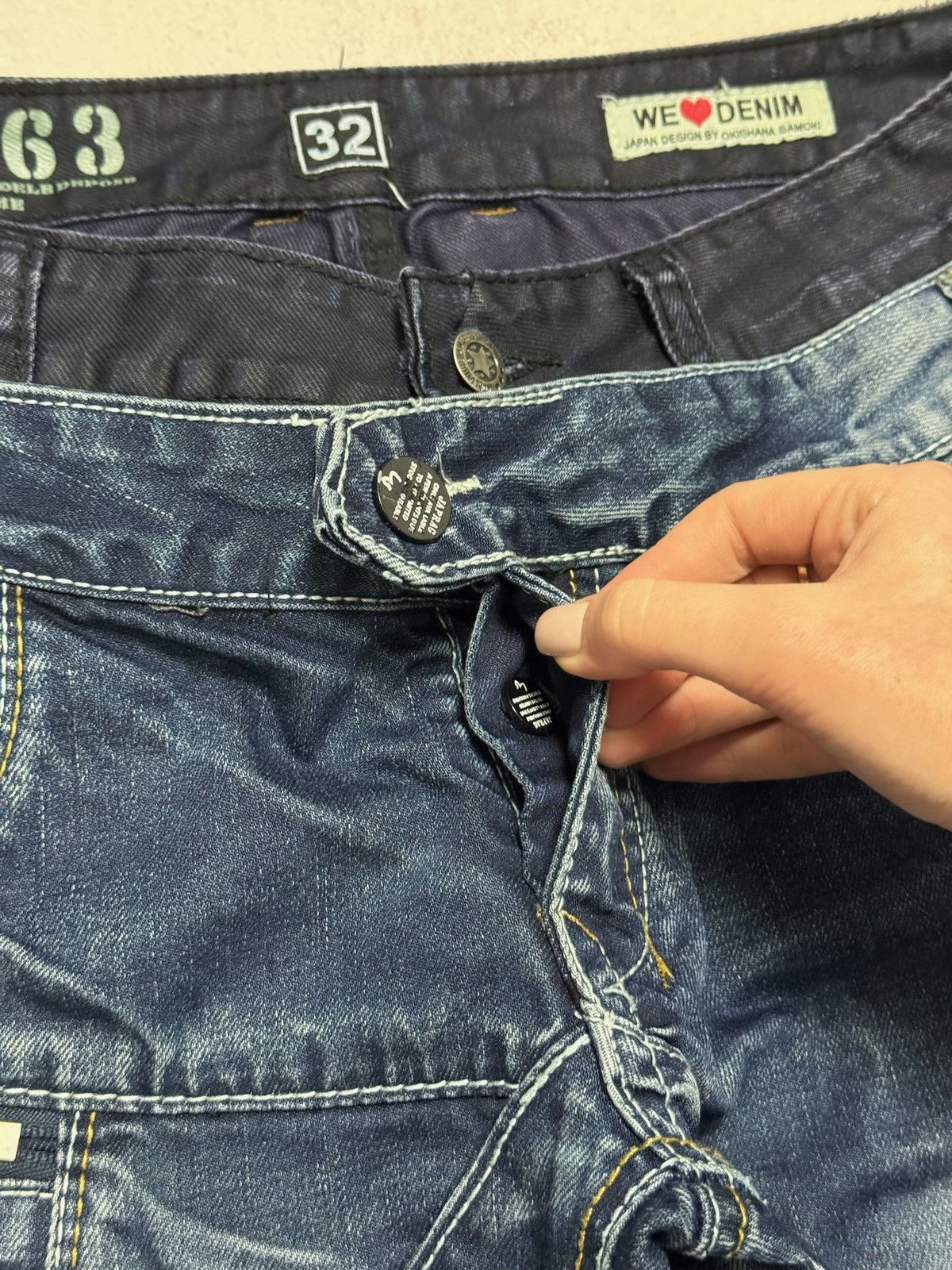 If Six Was Nine × Japanese Brand Vintage Okishama Samoki Jeans Japanese Denim Pants Opium Y2K Size US 32 / EU 48 - 8 Thumbnail