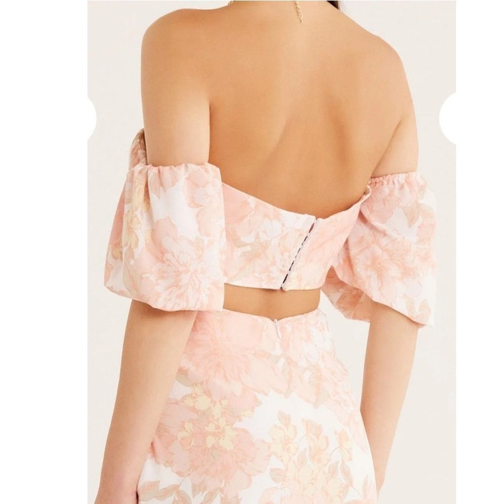Free People New Free People RUMER Isola Set $488 Au XL-US 10 Pink Floral Size 32" / US 10 / IT 46 - 4 Thumbnail