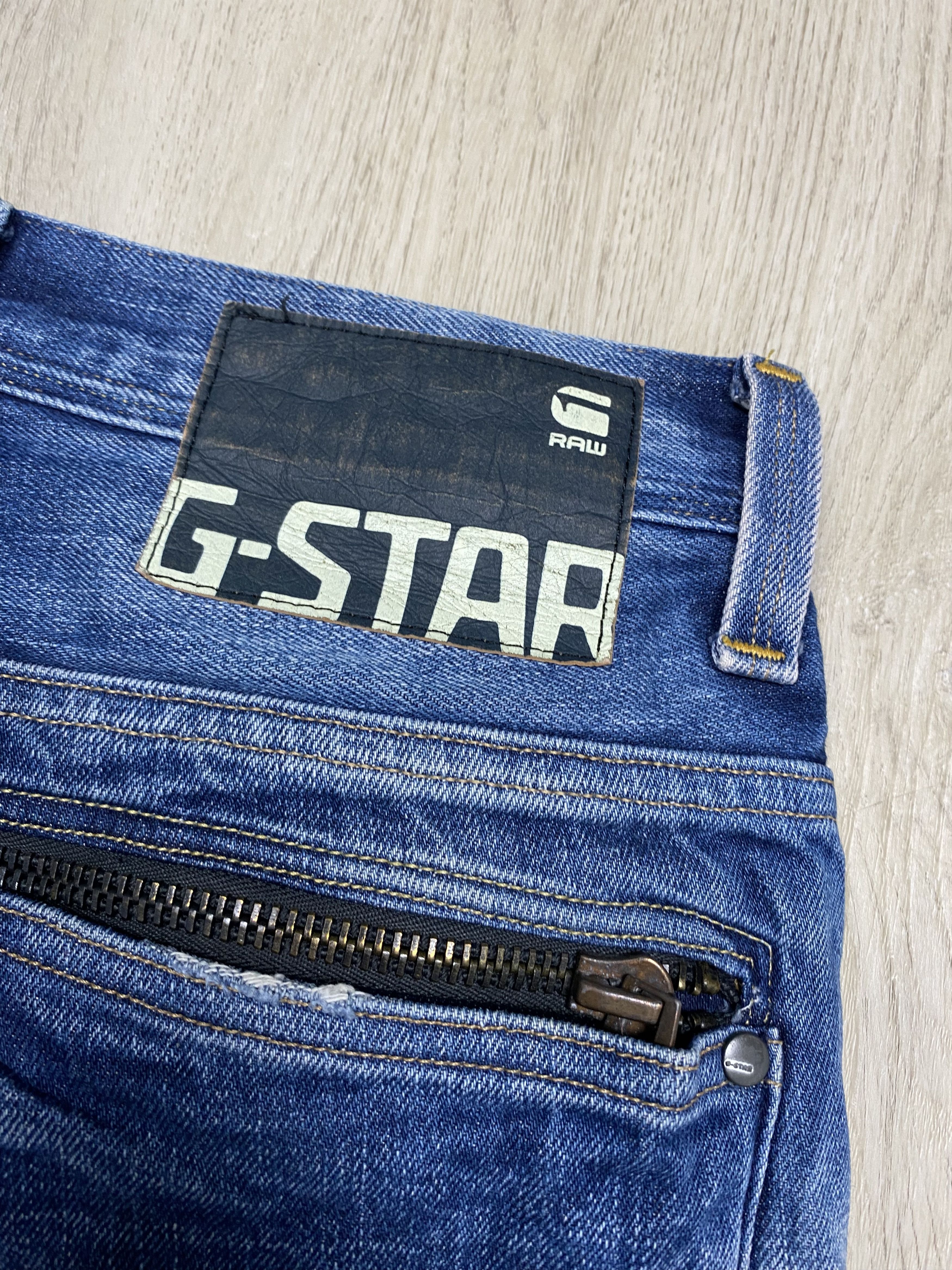G-Star G Star Raw Attacc Straight Mens Denim Pants Jeans Size US 33 - 3 Thumbnail