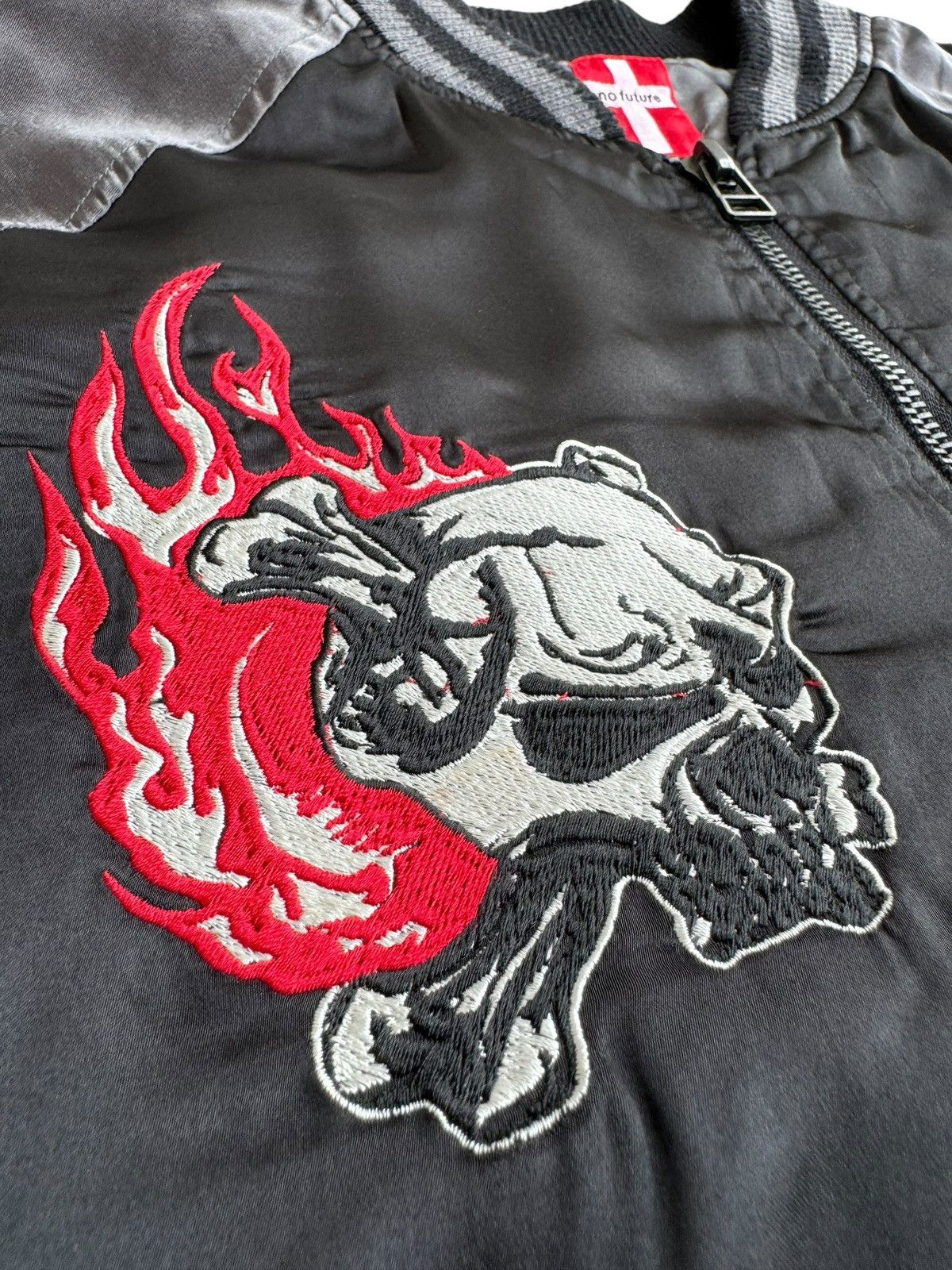 No Future ⚡️⚡️⚡️☠️☠️Vintage No Future Skull Head Embroidery Flame Size US S / EU 44-46 / 1 - 6 Thumbnail