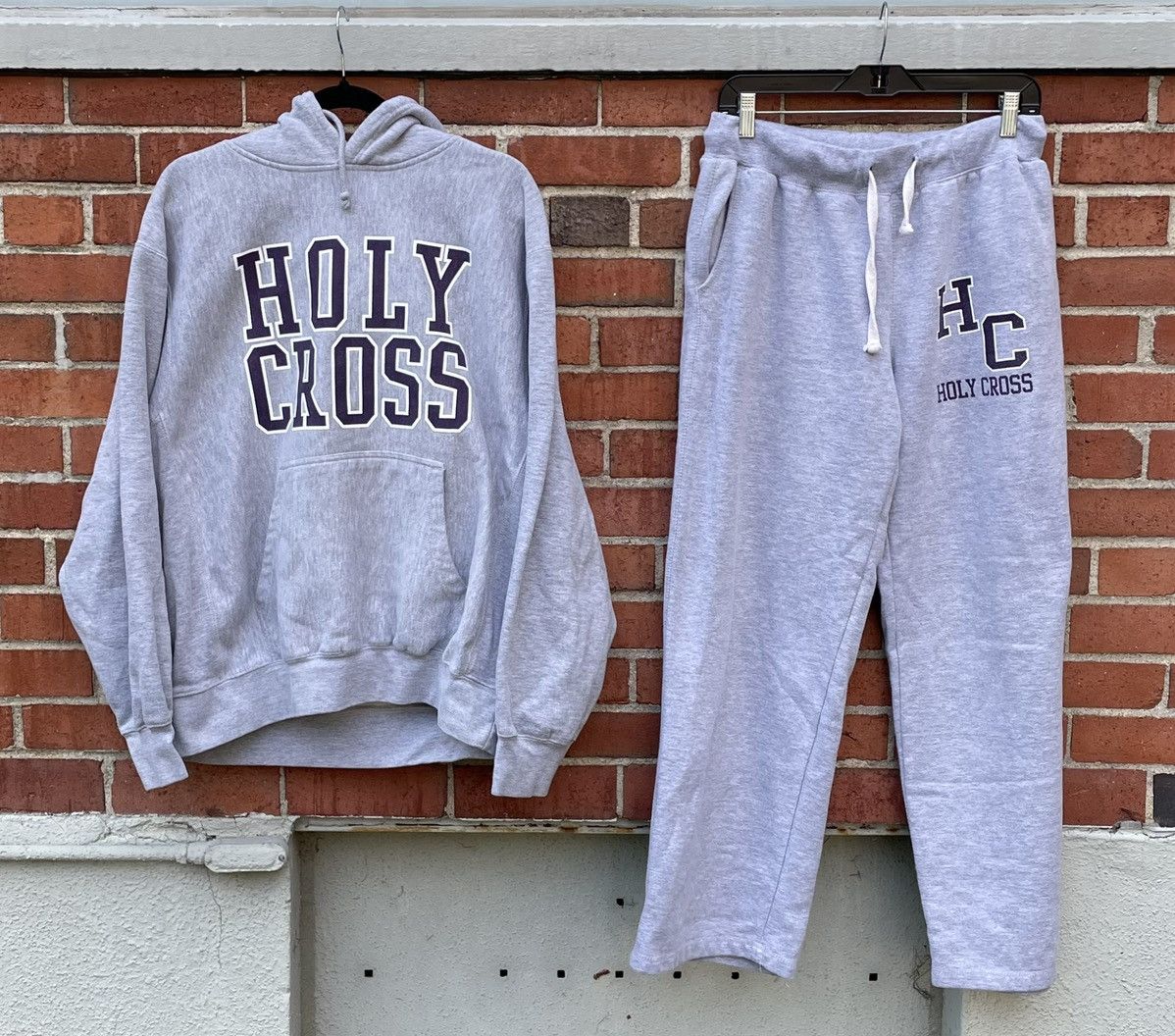 Vintage VTG 90s MV sport Holy Cross Pro Weave Sweatsuit 2pc Set Size US 30 / EU 46 - 1 Thumbnail