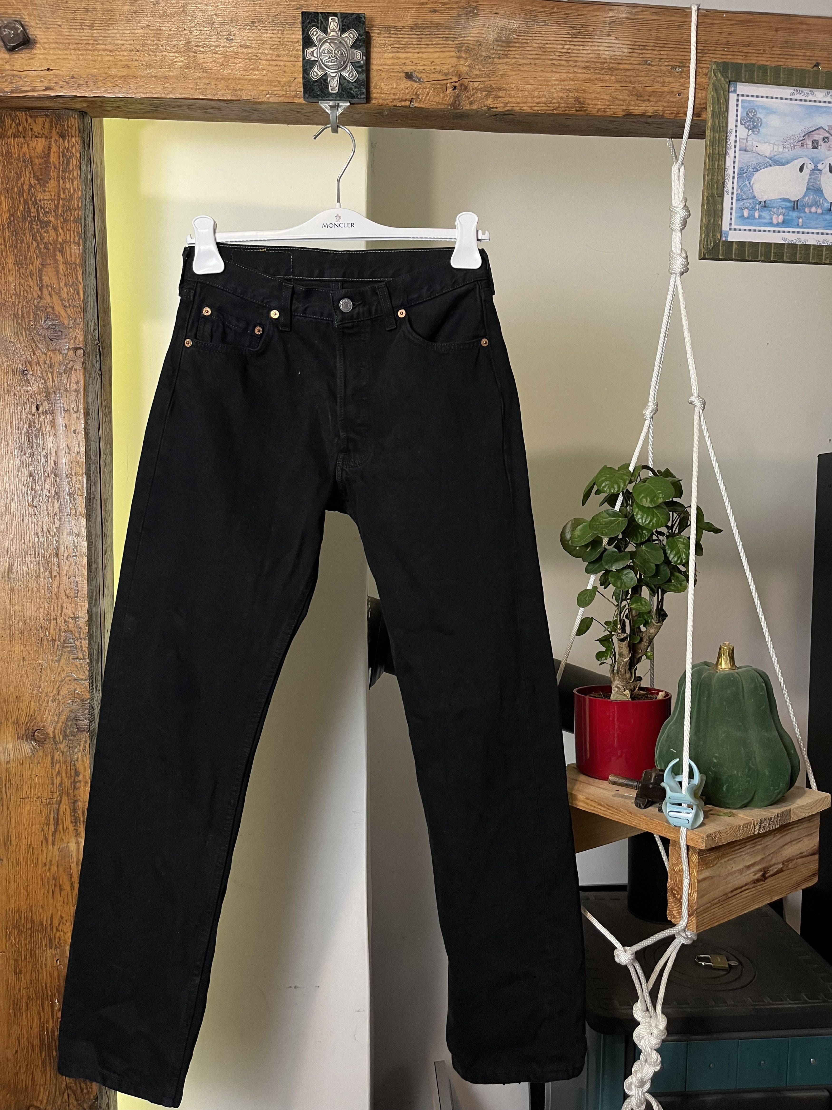 Levi's × Levi's Vintage Clothing Vintage 90s Levi's 501 Black Made in USA Denim Jeans Size 28" / US 6 / IT 42 - 2 Thumbnail