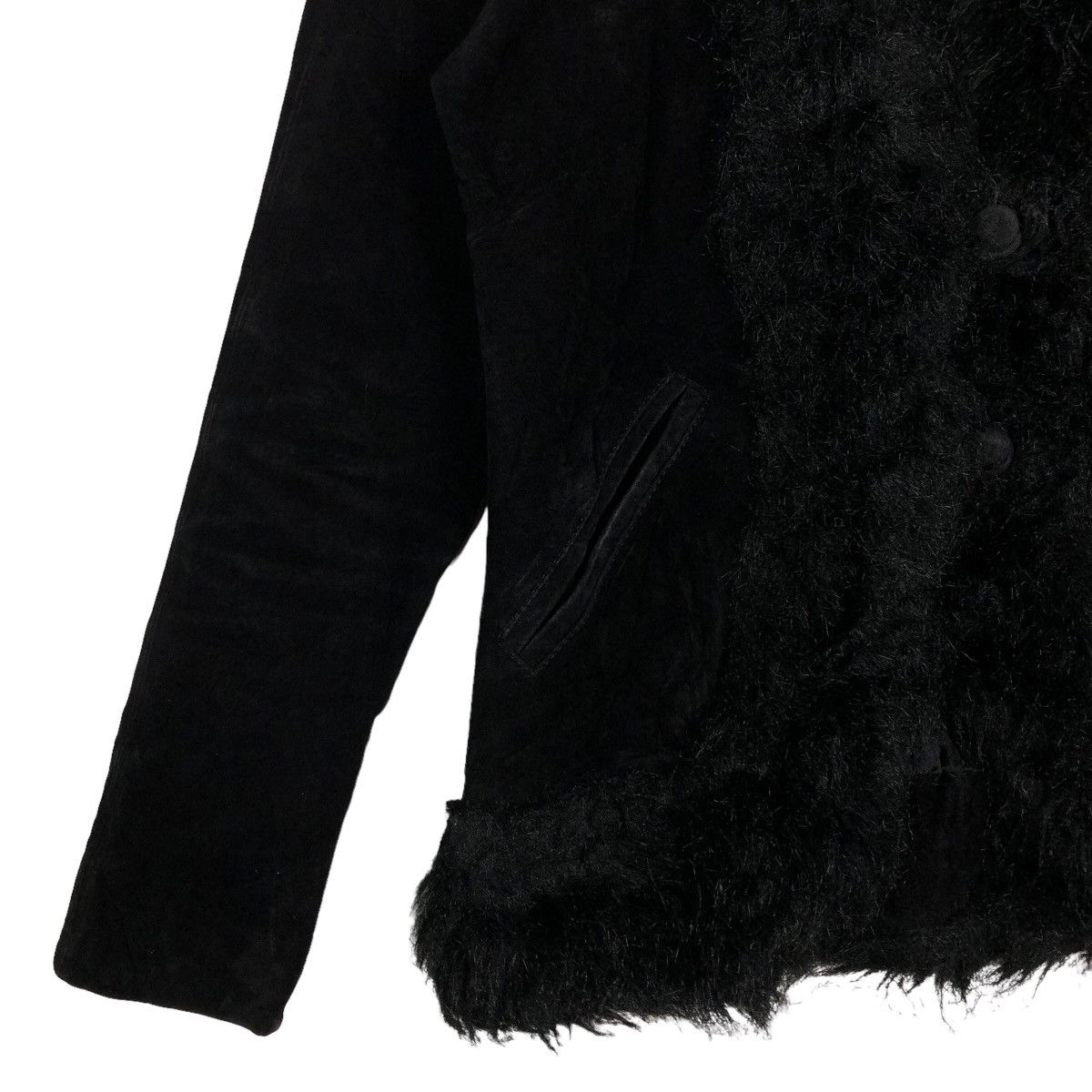 Japanese Brand 🔥Rare Vintage Suede Leather Jacket Mink Fur Collar Xoxo Size US S / EU 44-46 / 1 - 4 Thumbnail