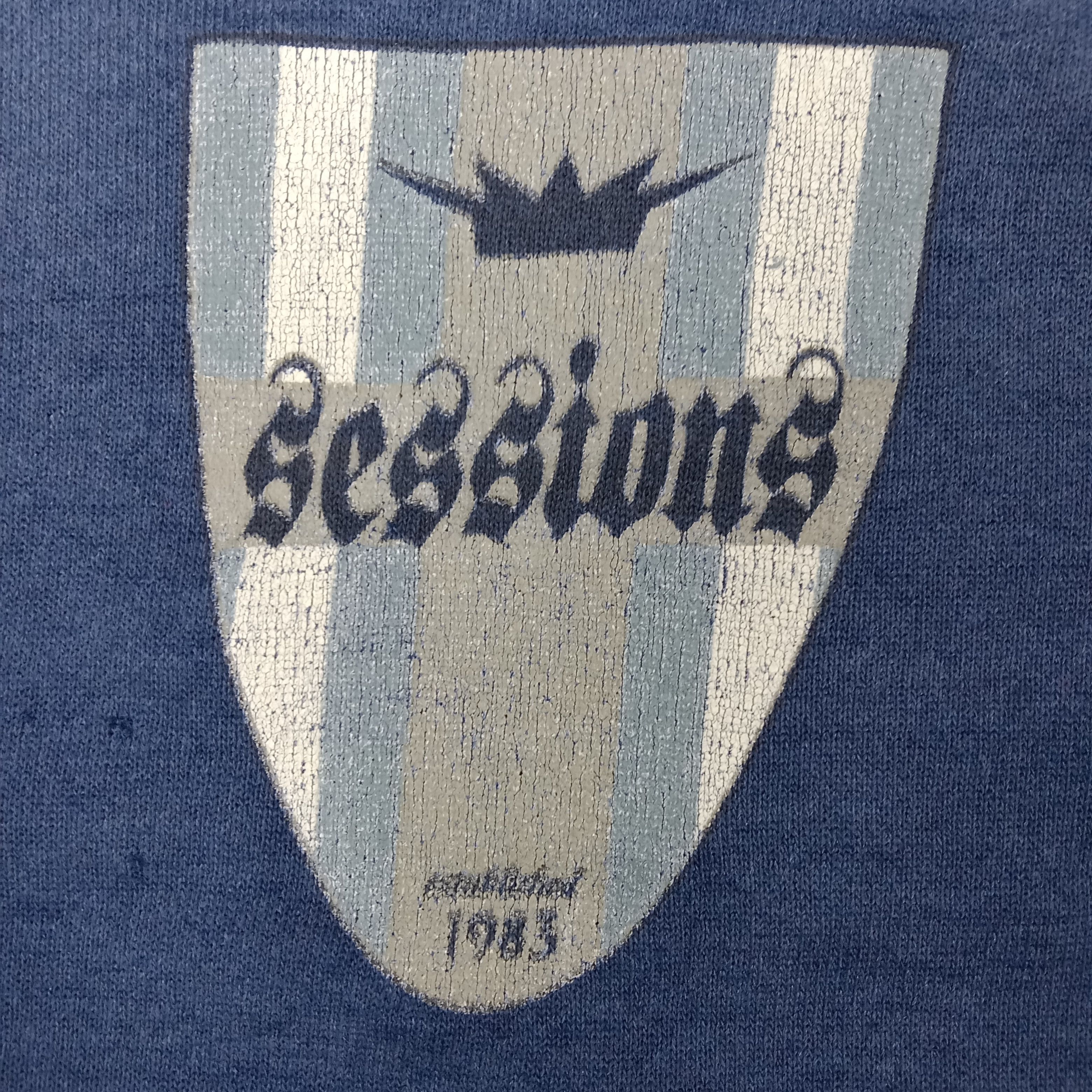 Vintage Sessions Crest 1983 Sweatshirt C264N25 Size US M / EU 48-50 / 2 - 2 Thumbnail
