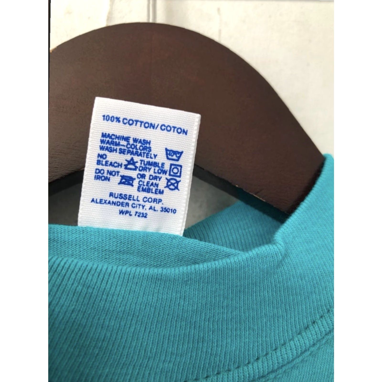 Russell Athletic VINTAGE Russell Athletic T-Shirt Mens S Crew Neck 90s Deadstock USA Made Blue Size US S / EU 44-46 / 1 - 5 Thumbnail