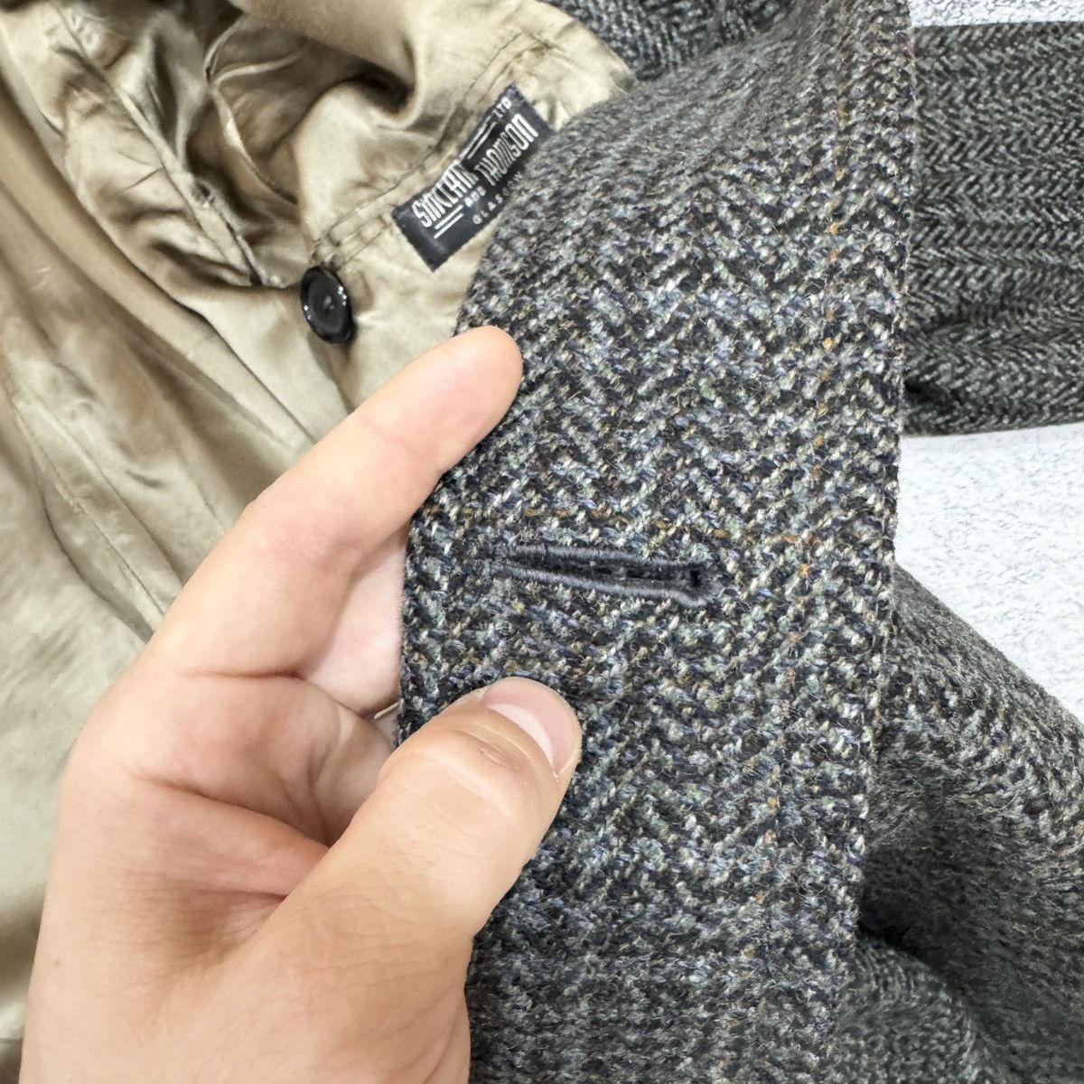 Handmade × Vintage Vintage Tailored Pure New Wool Coat Size M-L (50) Size US M / EU 48-50 / 2 - 16 Thumbnail