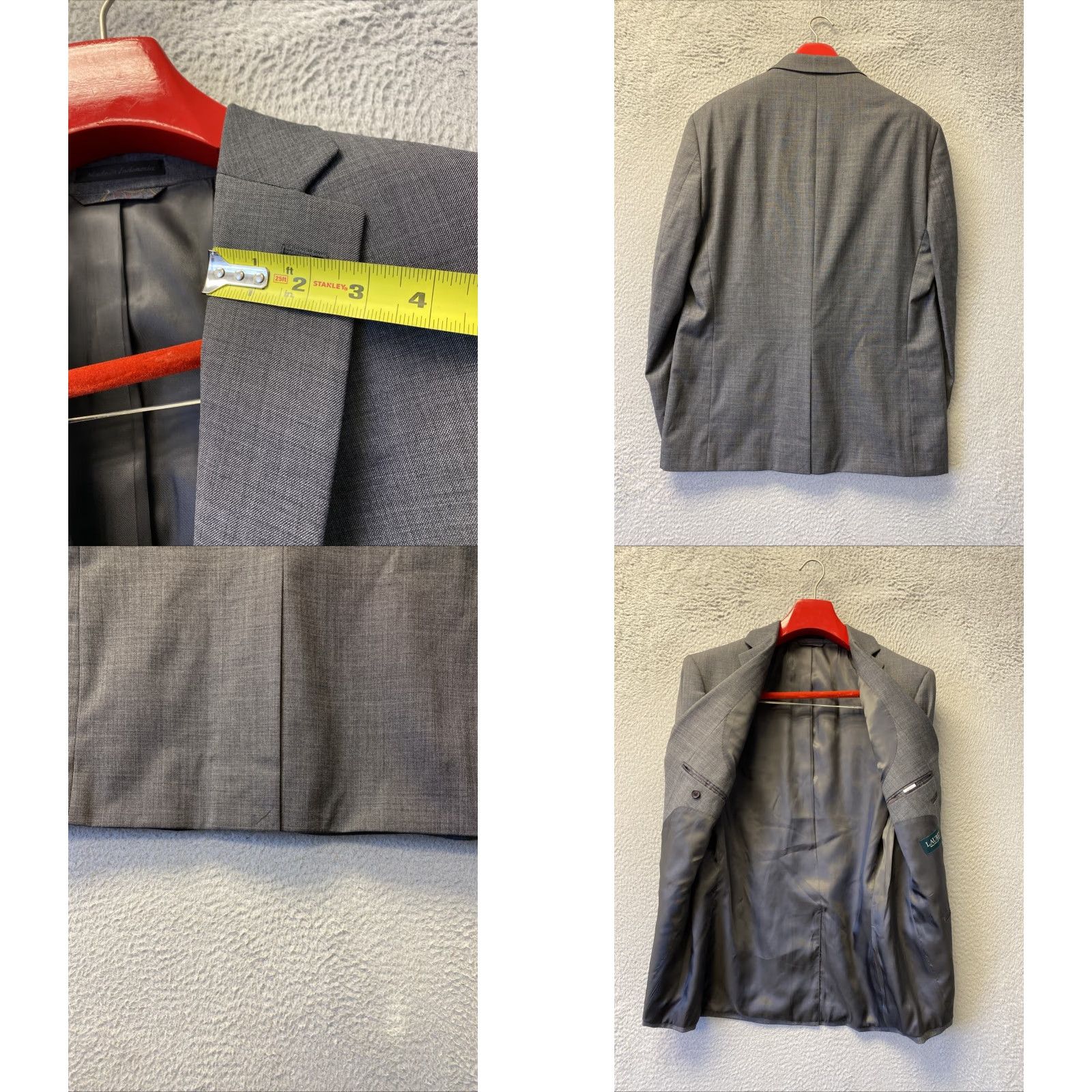 Ralph Lauren VINTAGE Ralph Lauren RLX Blazer Jacket Gray Wool Size 44 Regular Mens Preppy Classic Size US XXL / EU 58 / 5 - 8 Thumbnail