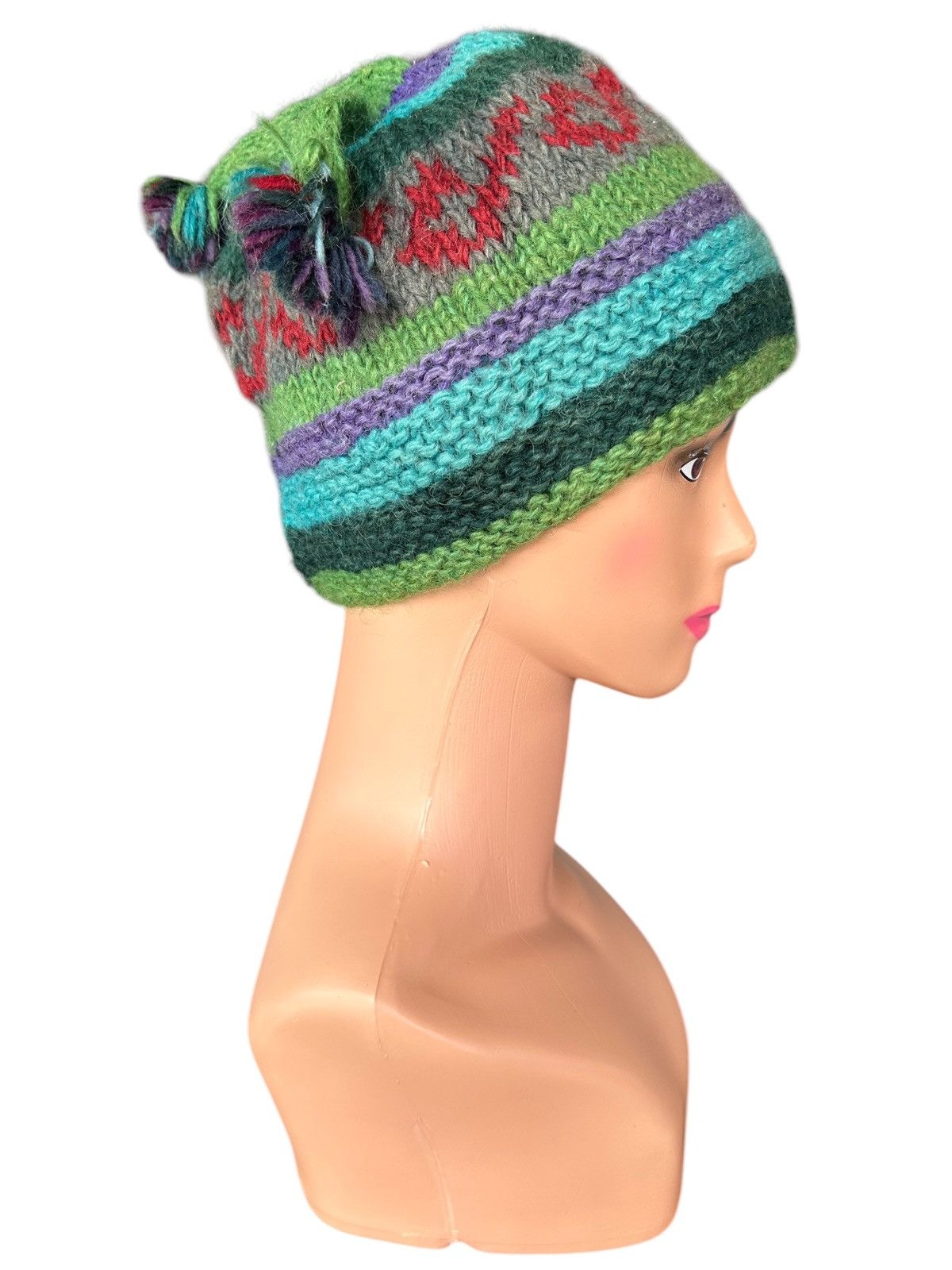 Japanese Brand × Kapital × Vintage Crochet Knitted Handmade Beanie Hats Size ONE SIZE - 1 Thumbnail