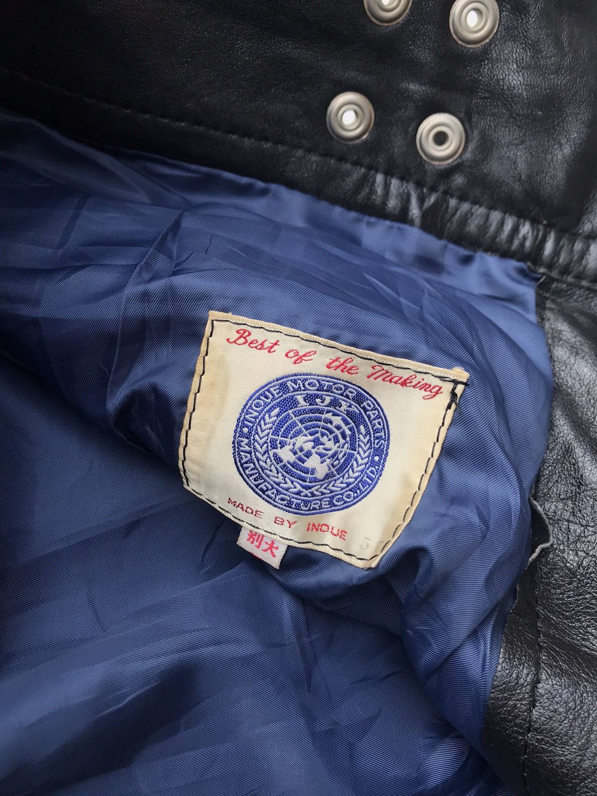 Leather Vintage Inoue Genuine Leather Riding Biker Pants Size US 33 - 3 Thumbnail