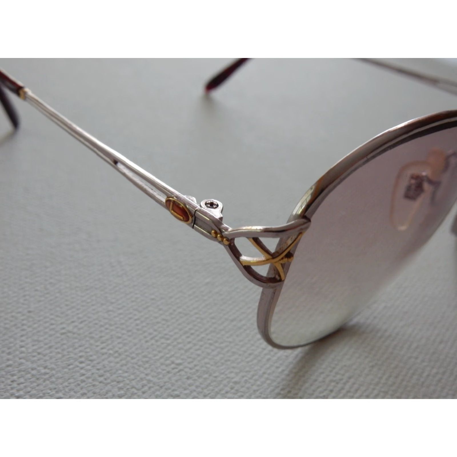 Lancel VINTAGE Lancel Sunglasses Women 56mm Silver Gold Frames Prescription Light Magnification Size ONE SIZE - 7 Thumbnail