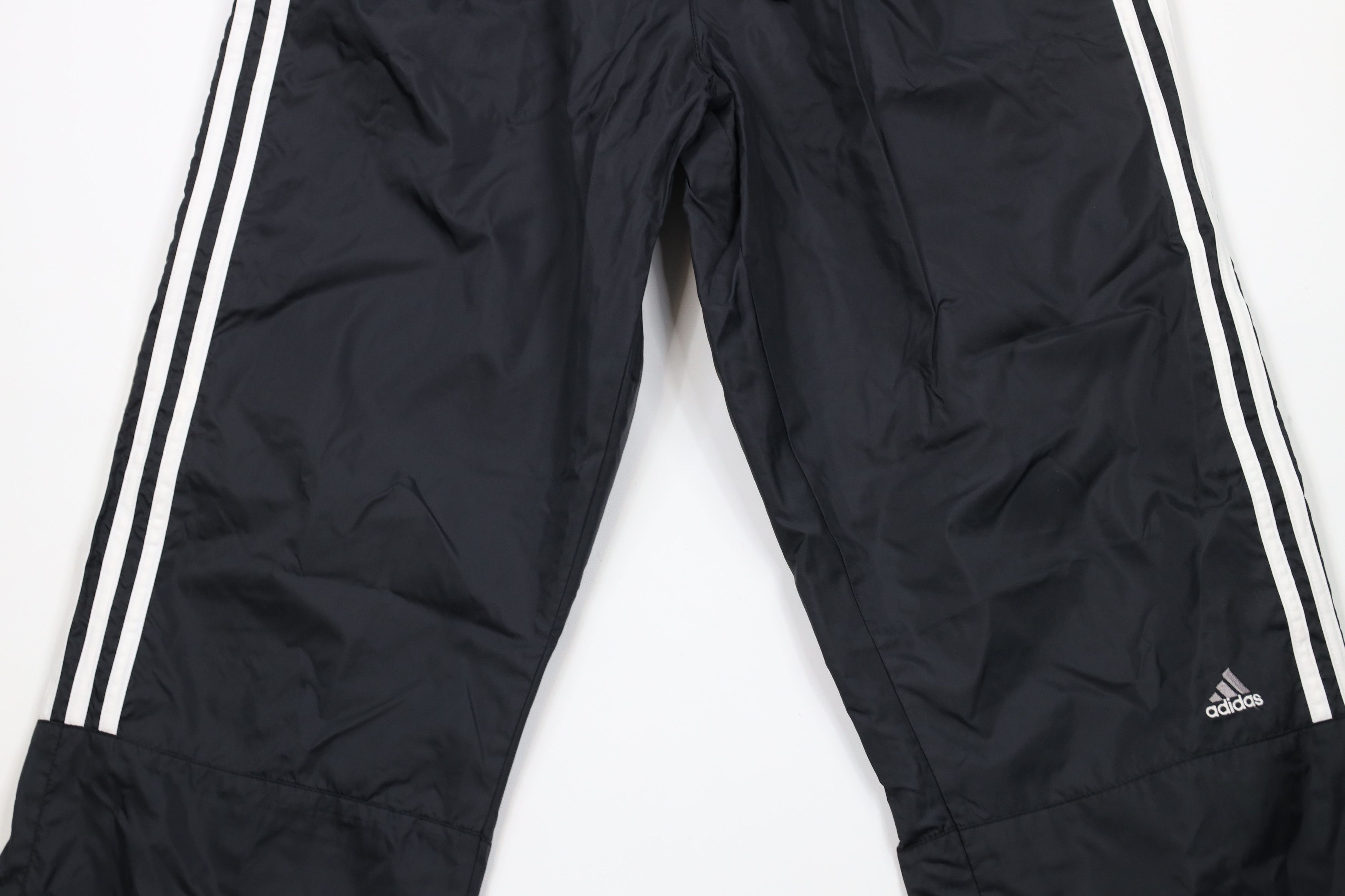 Adidas × Vintage Vintage Y2K 2001 Adidas Lined Wide Leg Windbreaker Pants Size US 36 / EU 52 - 3 Thumbnail