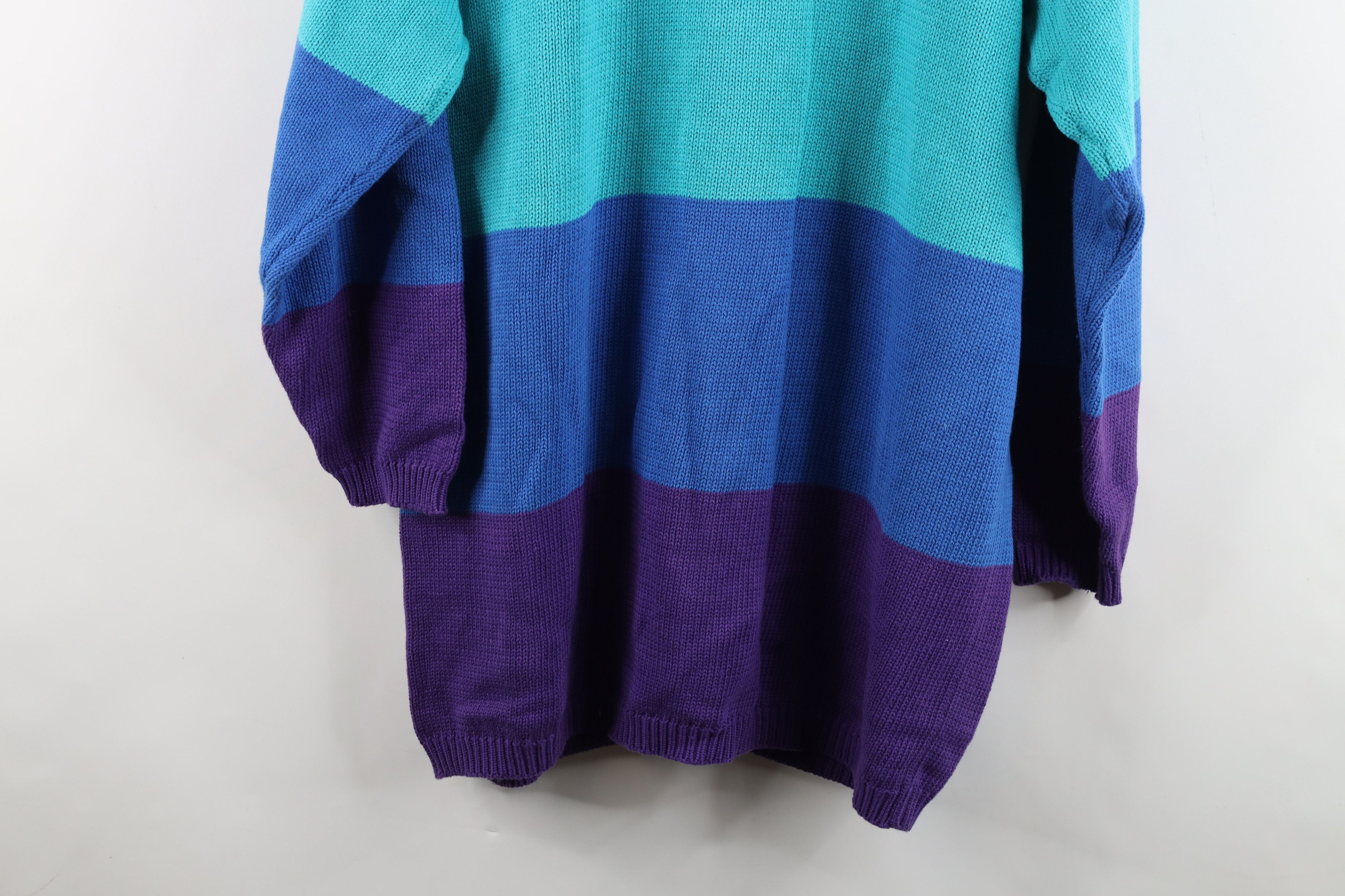 Dockers Vintage 90s Dockers Block Baggy Fit Knit Cardigan Sweater Size XL / US 12-14 / IT 48-50 - 13 Thumbnail
