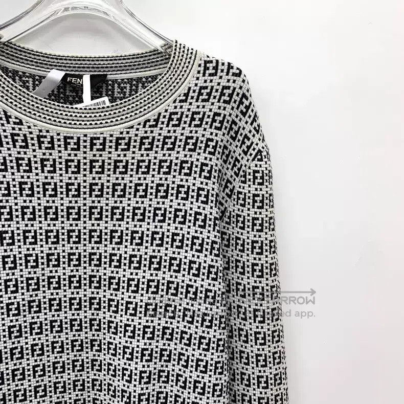 Fendi Fendi Color-blocked classic double F logo print round neck Size US M / EU 48-50 / 2 - 3 Thumbnail